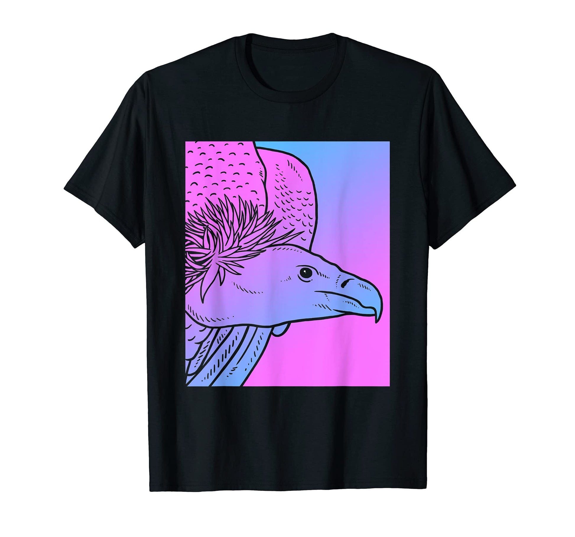 Vaporwave Vulture Aesthetic Pastel T-Shirt - Aesthetic Graphic for Adults - T-Shirt, Sweatshirt, Hoodie
