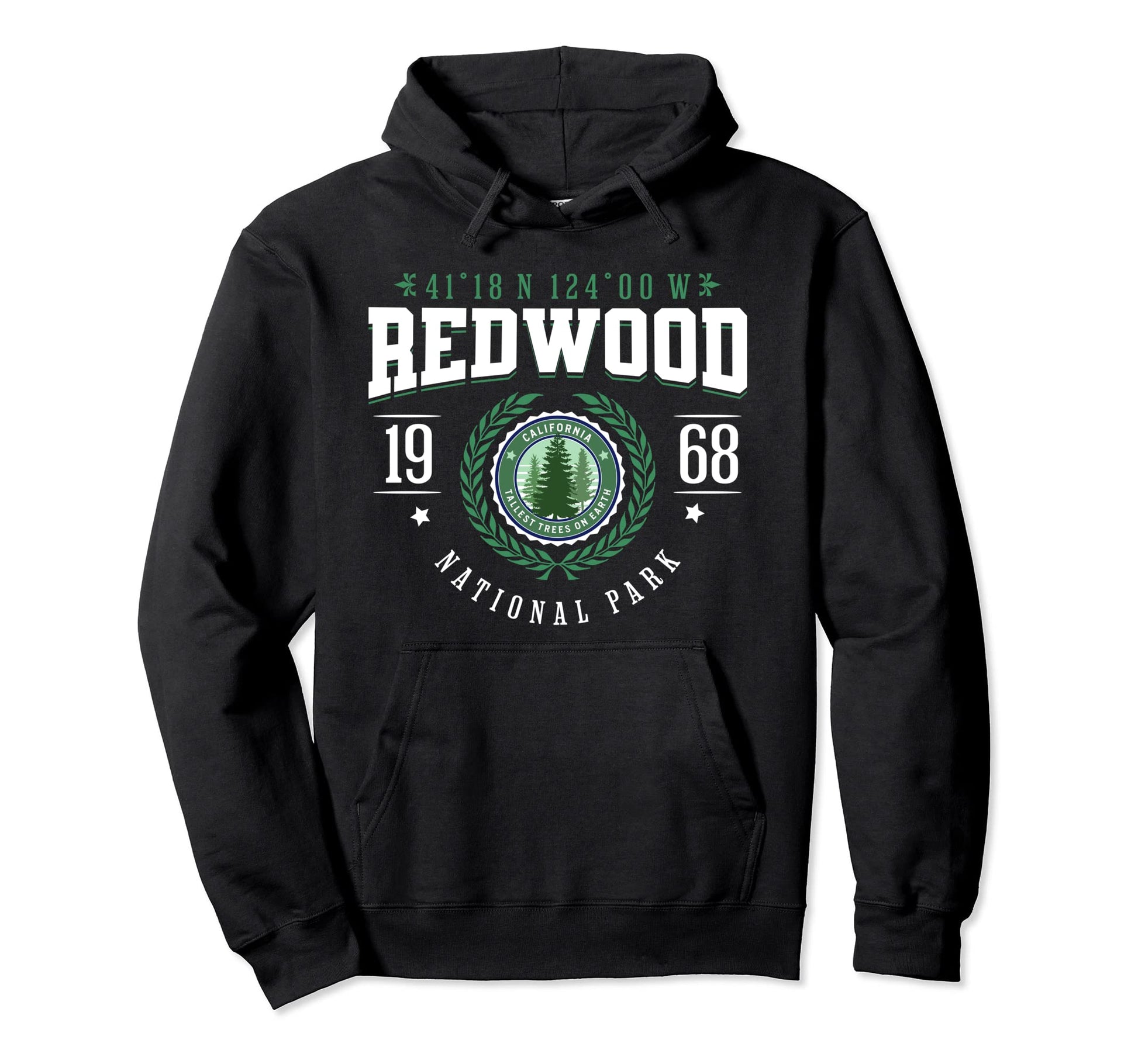 Redwood National Park California Worlds Hoodie - Unique Graphic for Adults - T-Shirt, Sweatshirt, Hoodie