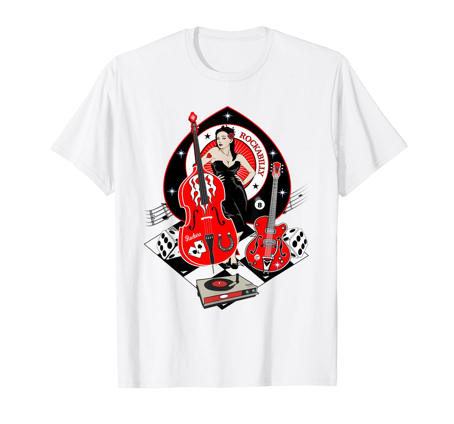 Rockabilly 50S Pinup 1950S T-Shirt - Fun Novelty Design Men Women - T-Shirt, Sweatshirt, Hoodie