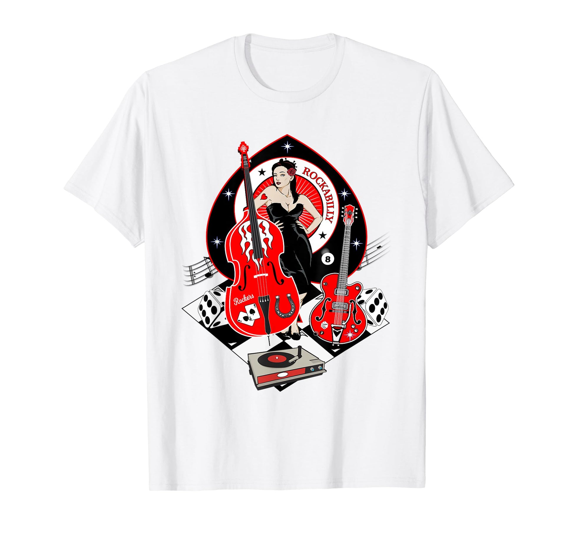 Rockabilly 50S Pinup 1950S T-Shirt - Fun Novelty Design Men Women - T-Shirt, Sweatshirt, Hoodie