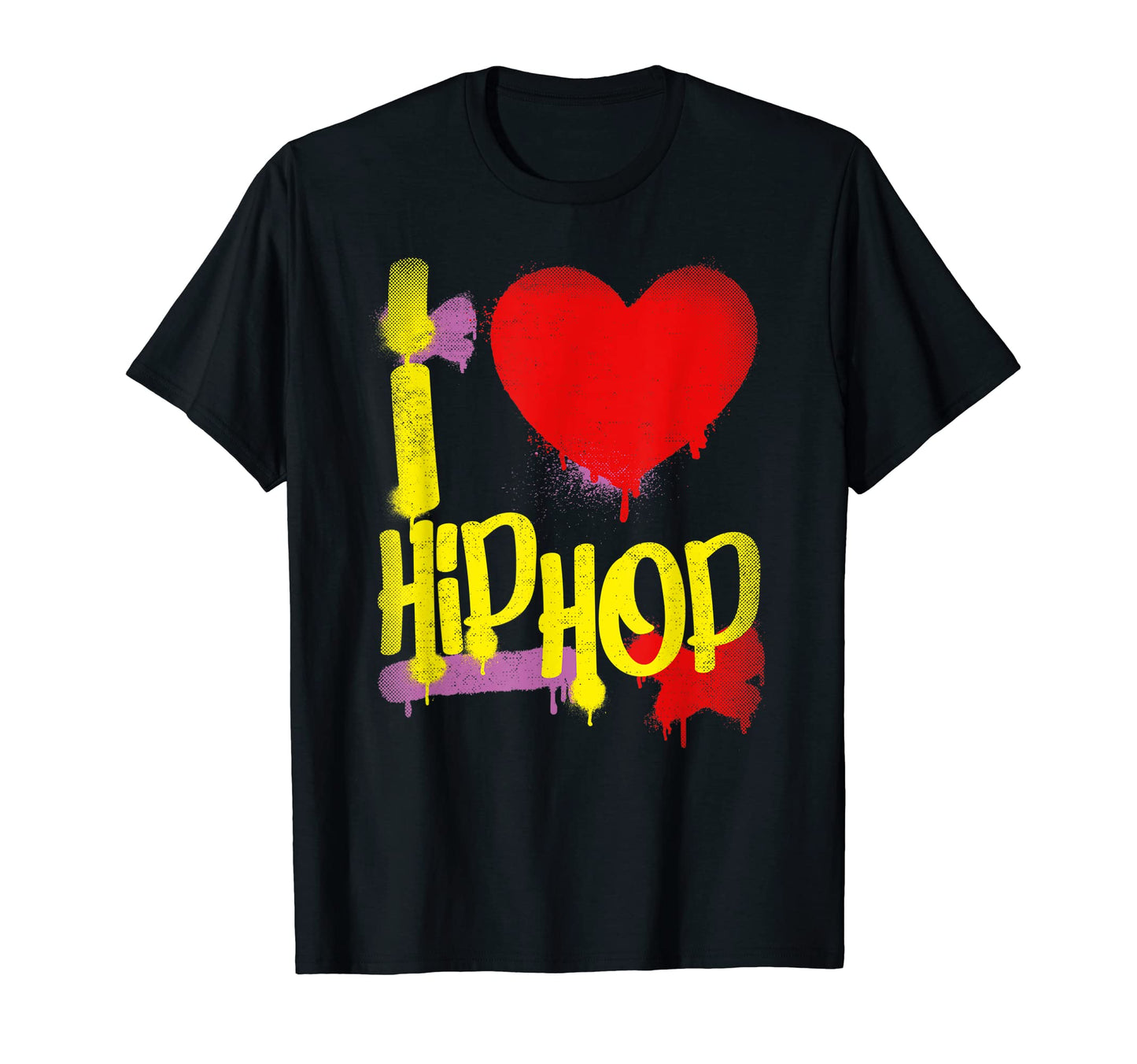 I Love Hip Hop 80S 90S Hip Hop Rap Old T-Shirt - Graphic Print for Adults - T-Shirt, Sweatshirt, Hoodie