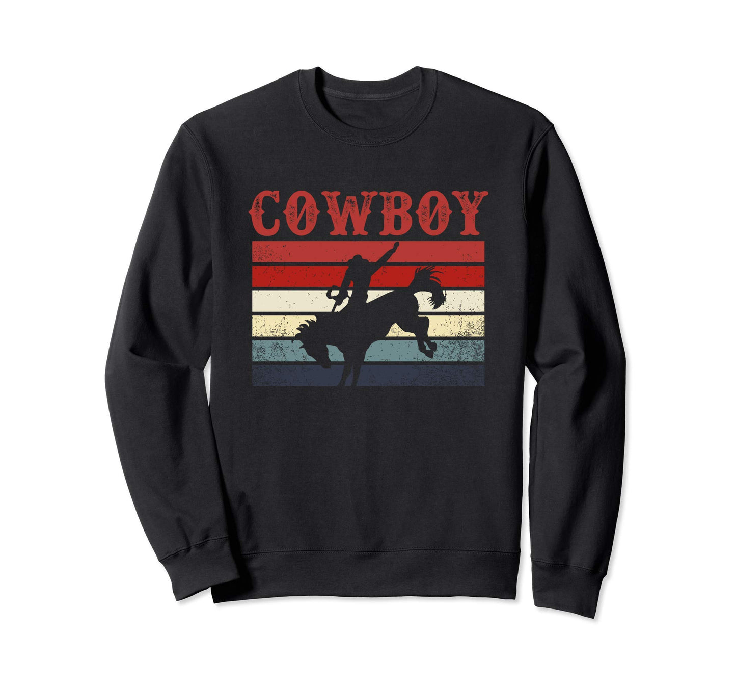 Rodeo Bull Riding Western American Sweatshirt - Trendy Graphic Men Women - T-Shirt, Sweatshirt, Hoodie