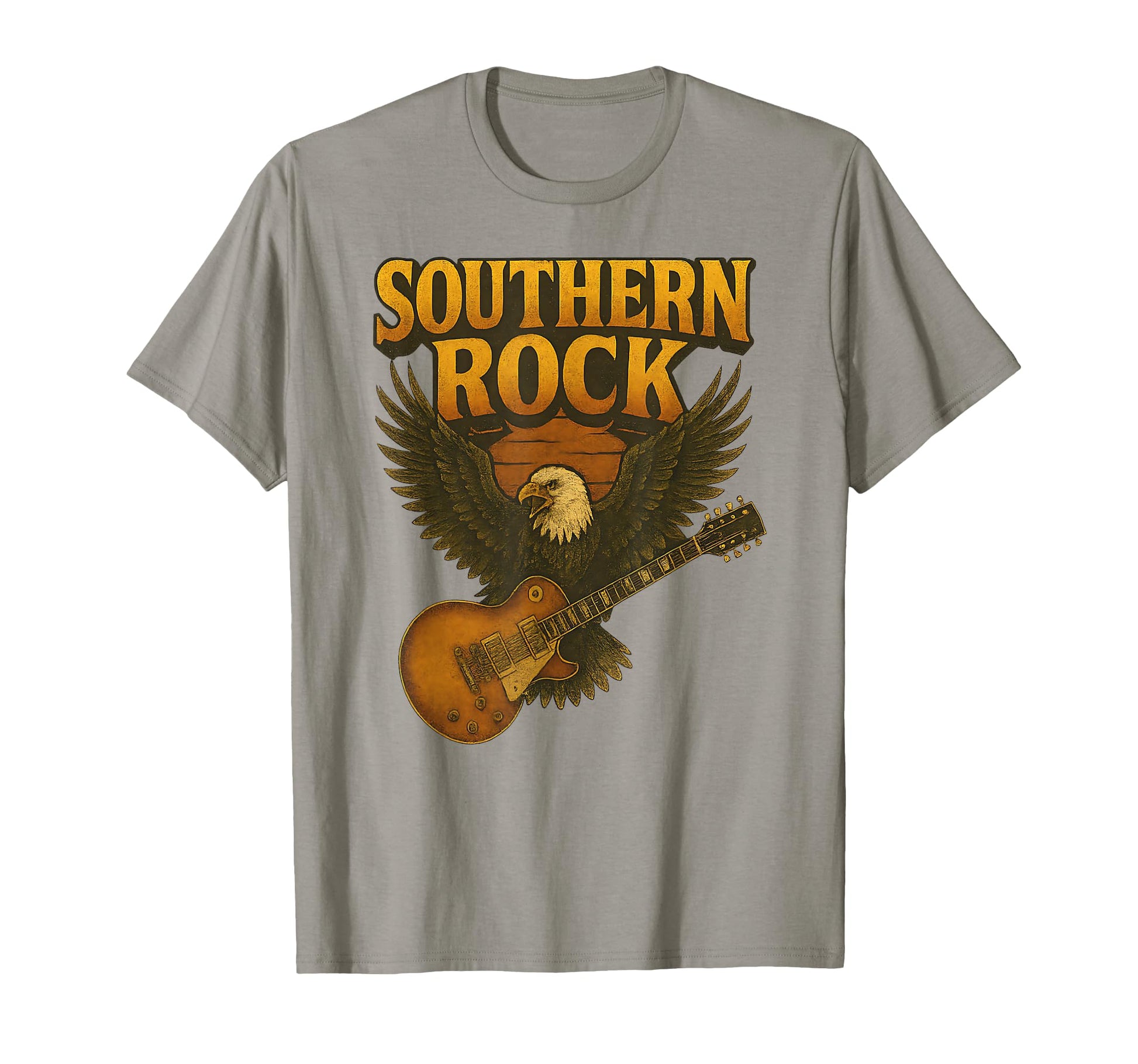 Southern Rock Eagle Guitar Bootleg T-Shirt - Graphic Print for Adults - T-Shirt, Sweatshirt, Hoodie