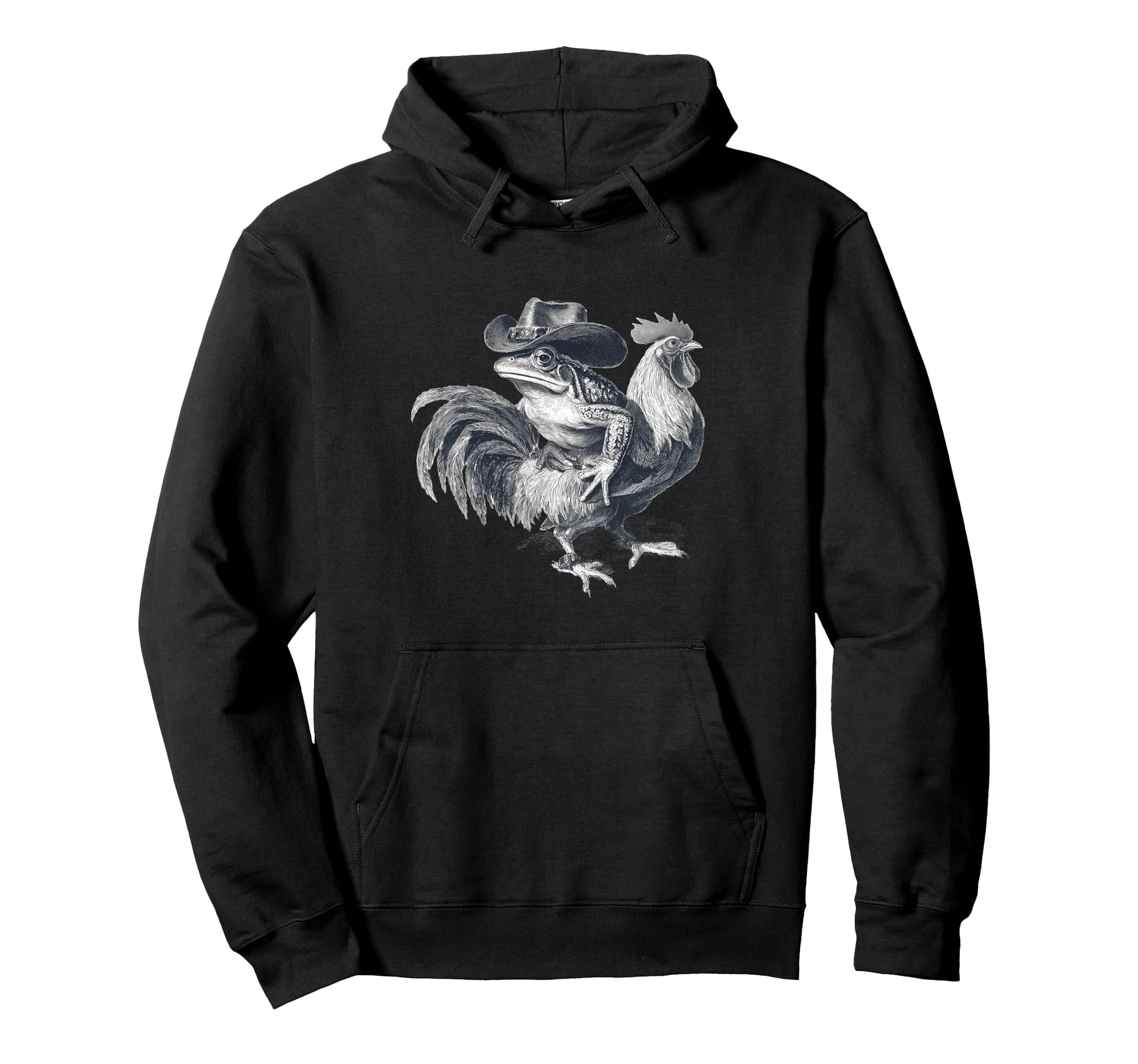 Country Cowboy Frog Toad Rodeo Cowgirl Hoodie - Trendy Graphic Men Women - T-Shirt, Sweatshirt, Hoodie
