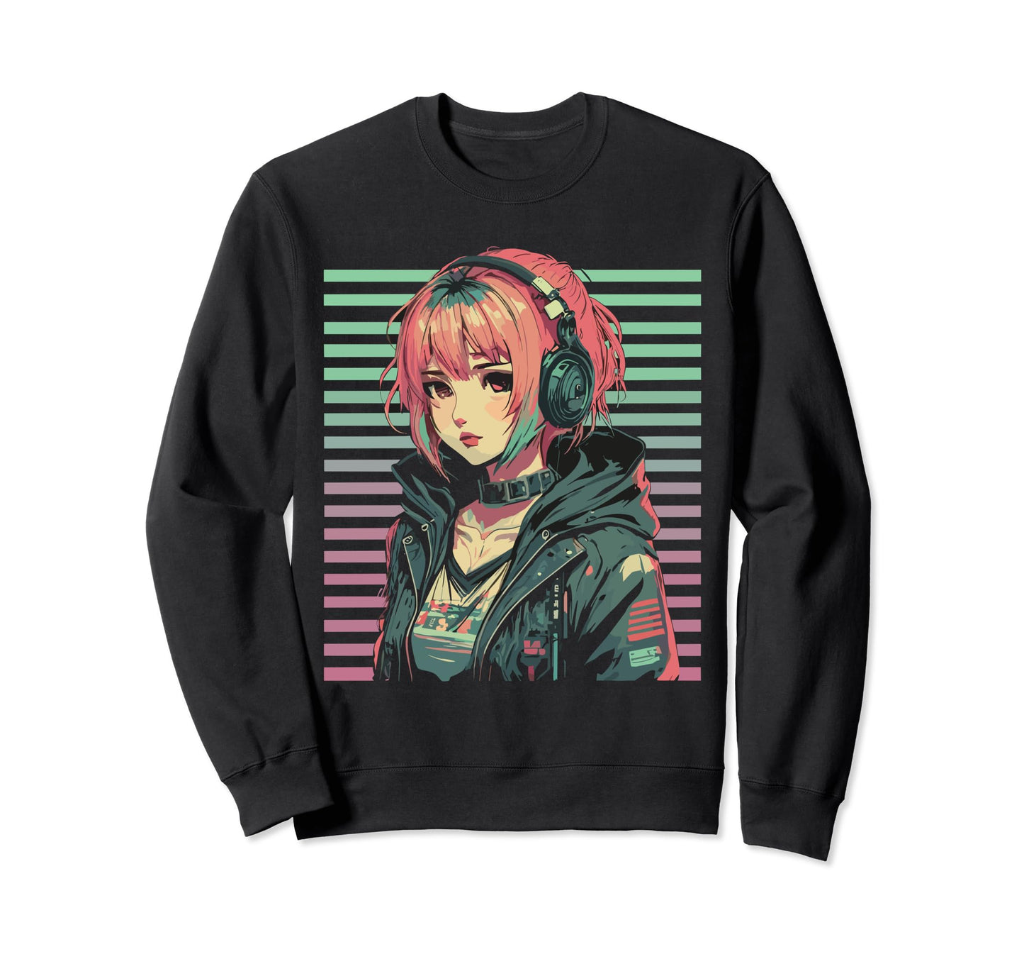 Aesthetic Japanese Vaporwave Anime Sweatshirt - Novelty Apparel Unisex - T-Shirt, Sweatshirt, Hoodie