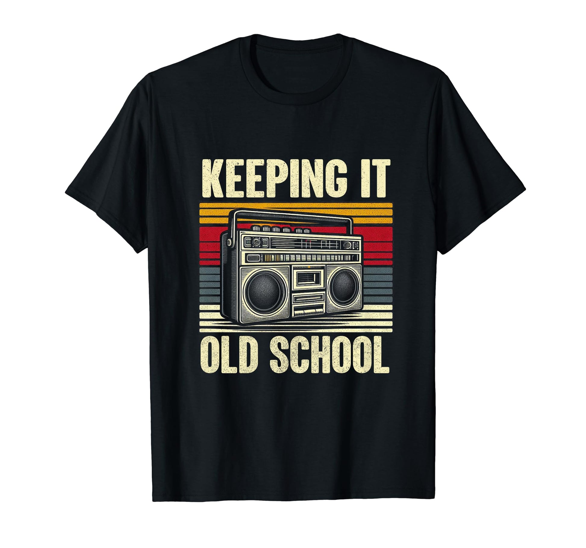 Keeping It Old School Boombox T-Shirt - Casual Everyday Wear for Adults - T-Shirt, Sweatshirt, Hoodie