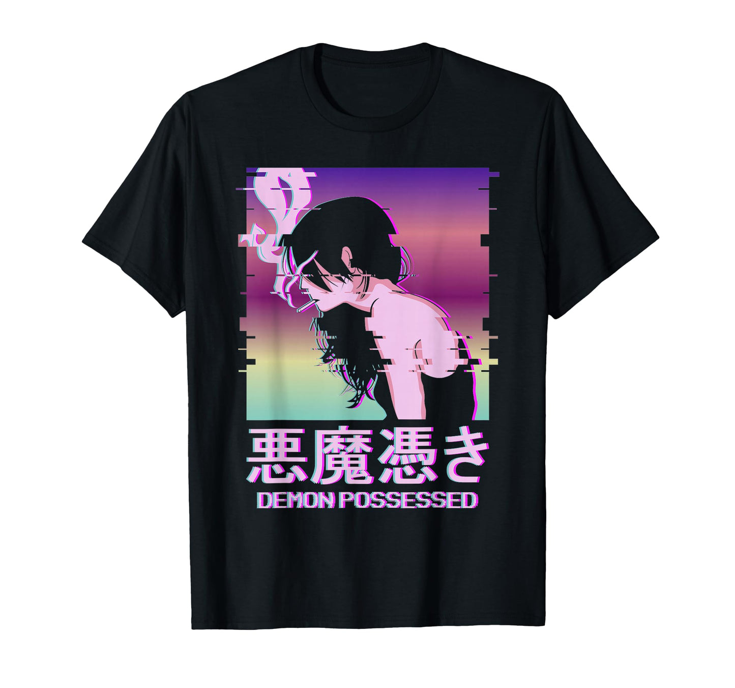 Demon Possessed Indie Vaporwave Aesthetic T-Shirt - Unique Graphic Unisex - T-Shirt, Sweatshirt, Hoodie