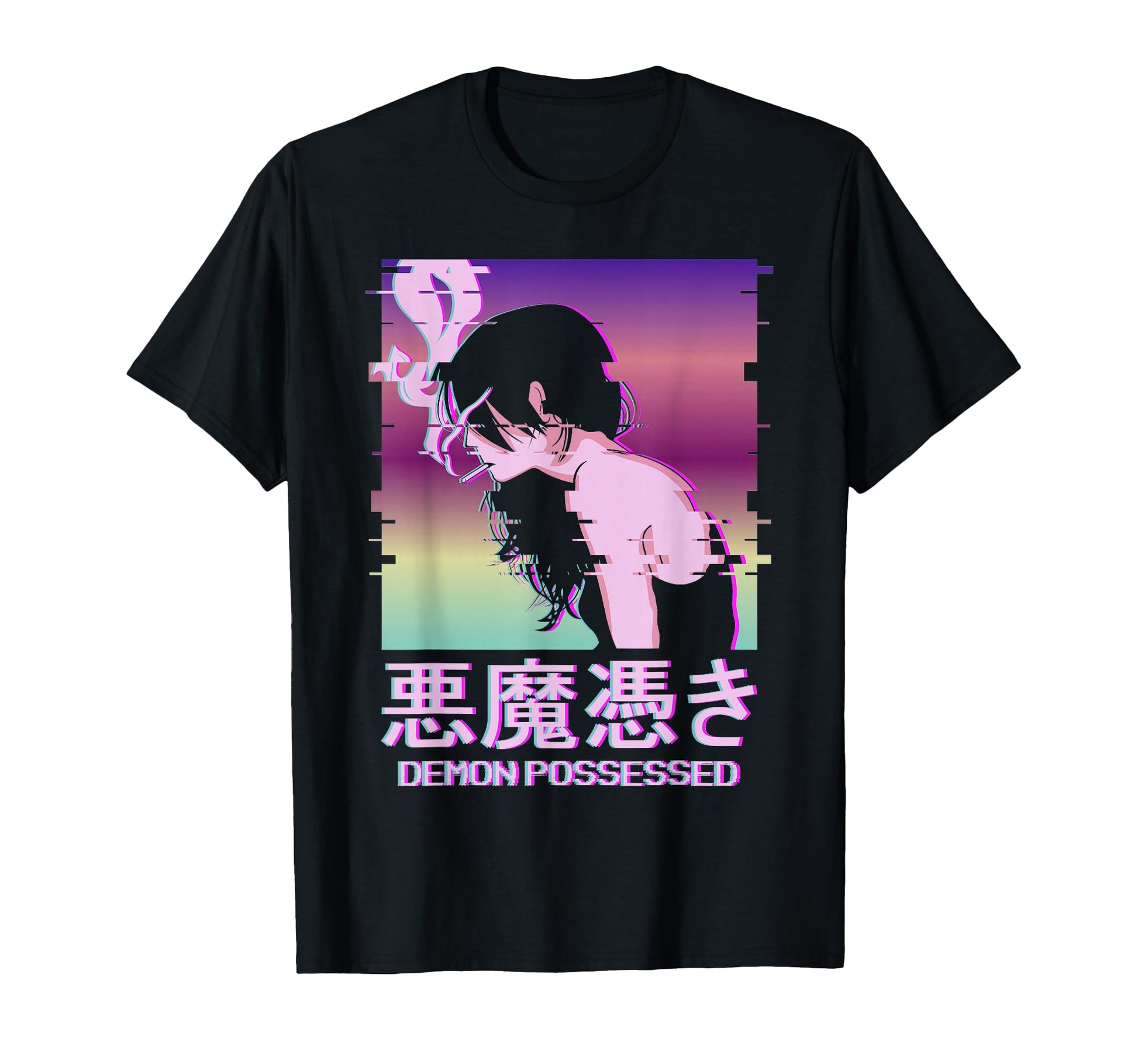 Demon Possessed Indie Vaporwave Aesthetic T-Shirt - Unique Graphic Unisex - T-Shirt, Sweatshirt, Hoodie
