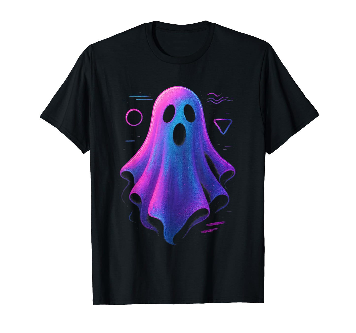 90S Halloween Ghost Vaporwave T-Shirt - Casual Everyday Wear Unisex - T-Shirt, Sweatshirt, Hoodie