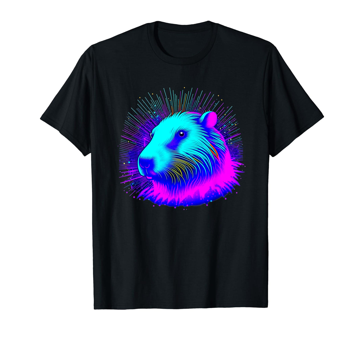 Capybara Rodent Vaporwave Aesthetic Goth T-Shirt - Trendy Graphic Men Women - T-Shirt, Sweatshirt, Hoodie