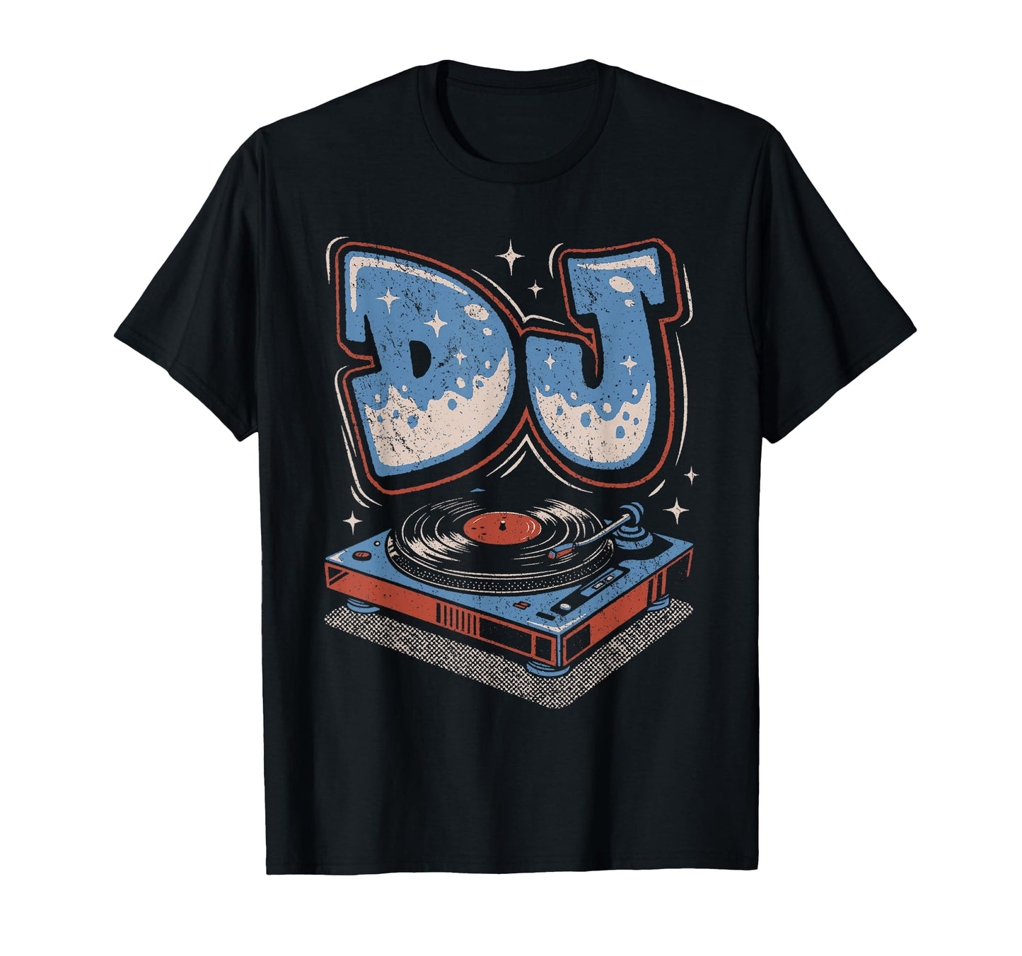 Dj Disc Jockey Vinyl Record Player T-Shirt - Fun Novelty Design Men Women - T-Shirt, Sweatshirt, Hoodie