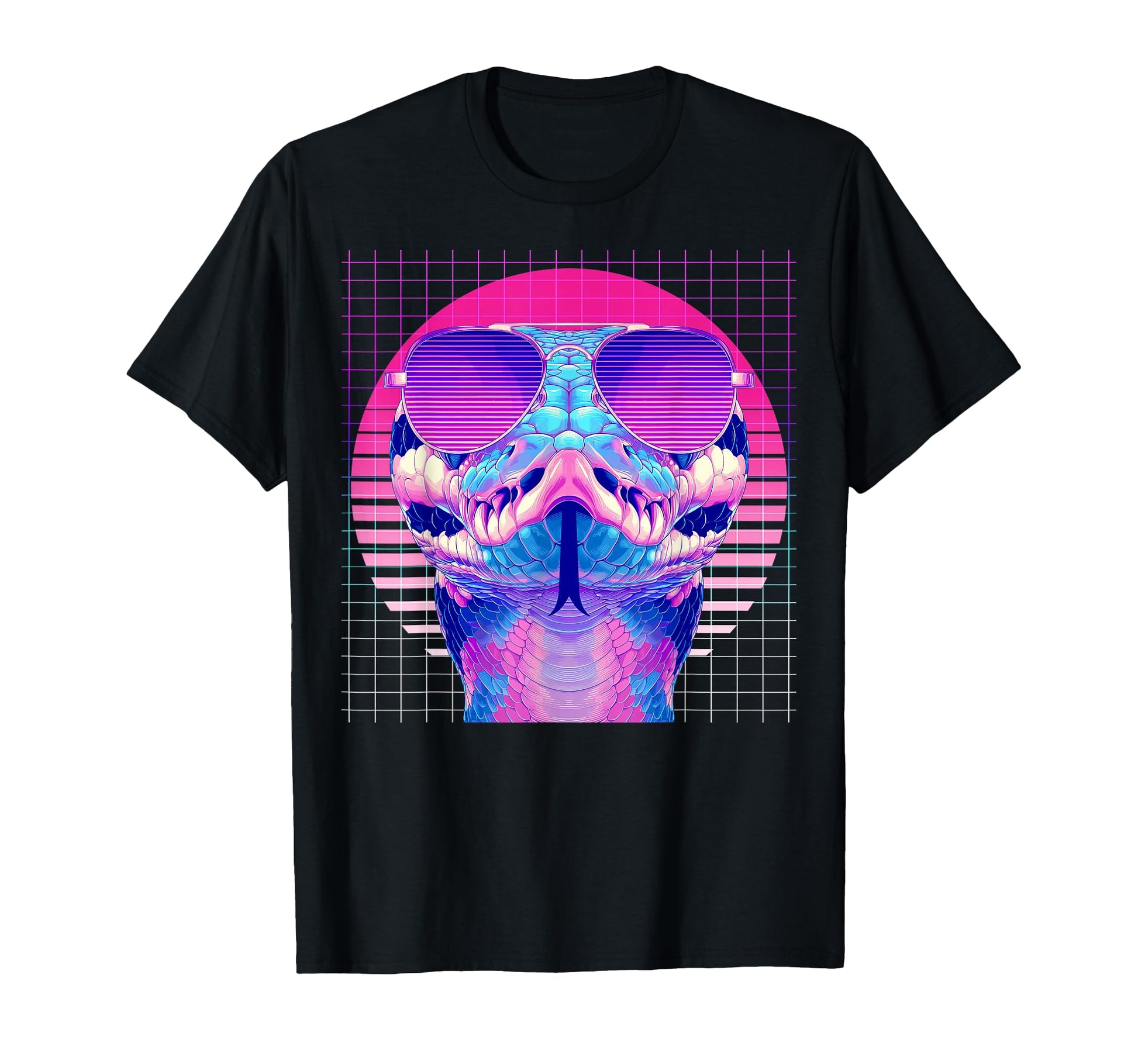 Ball Python Sunglasses Snake Vaporwave T-Shirt - Novelty Apparel Men Women - T-Shirt, Sweatshirt, Hoodie