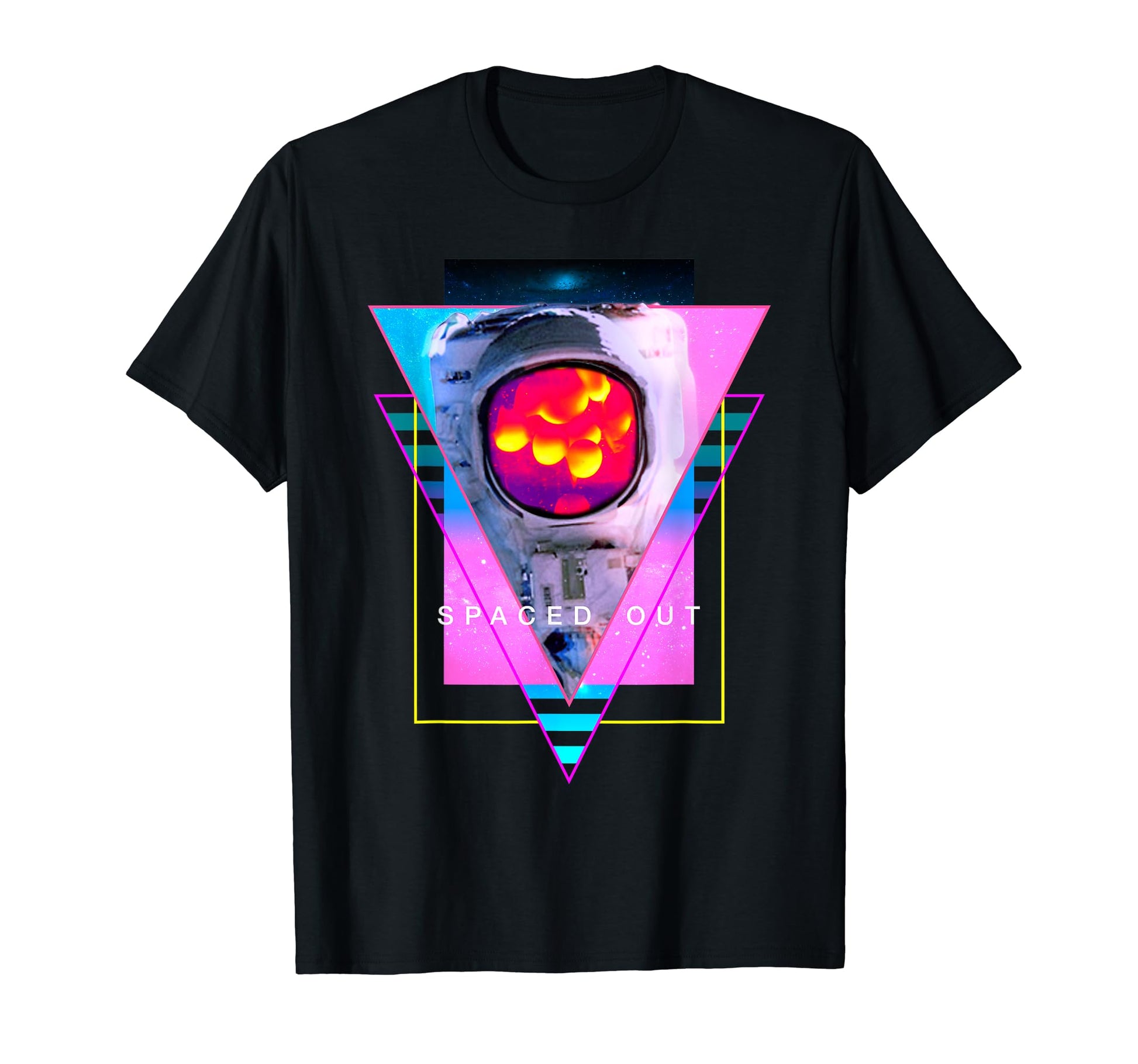 Astronaut Spaced Out Lava Lamp Helmet T-Shirt - Custom Art Print Men Women - T-Shirt, Sweatshirt, Hoodie