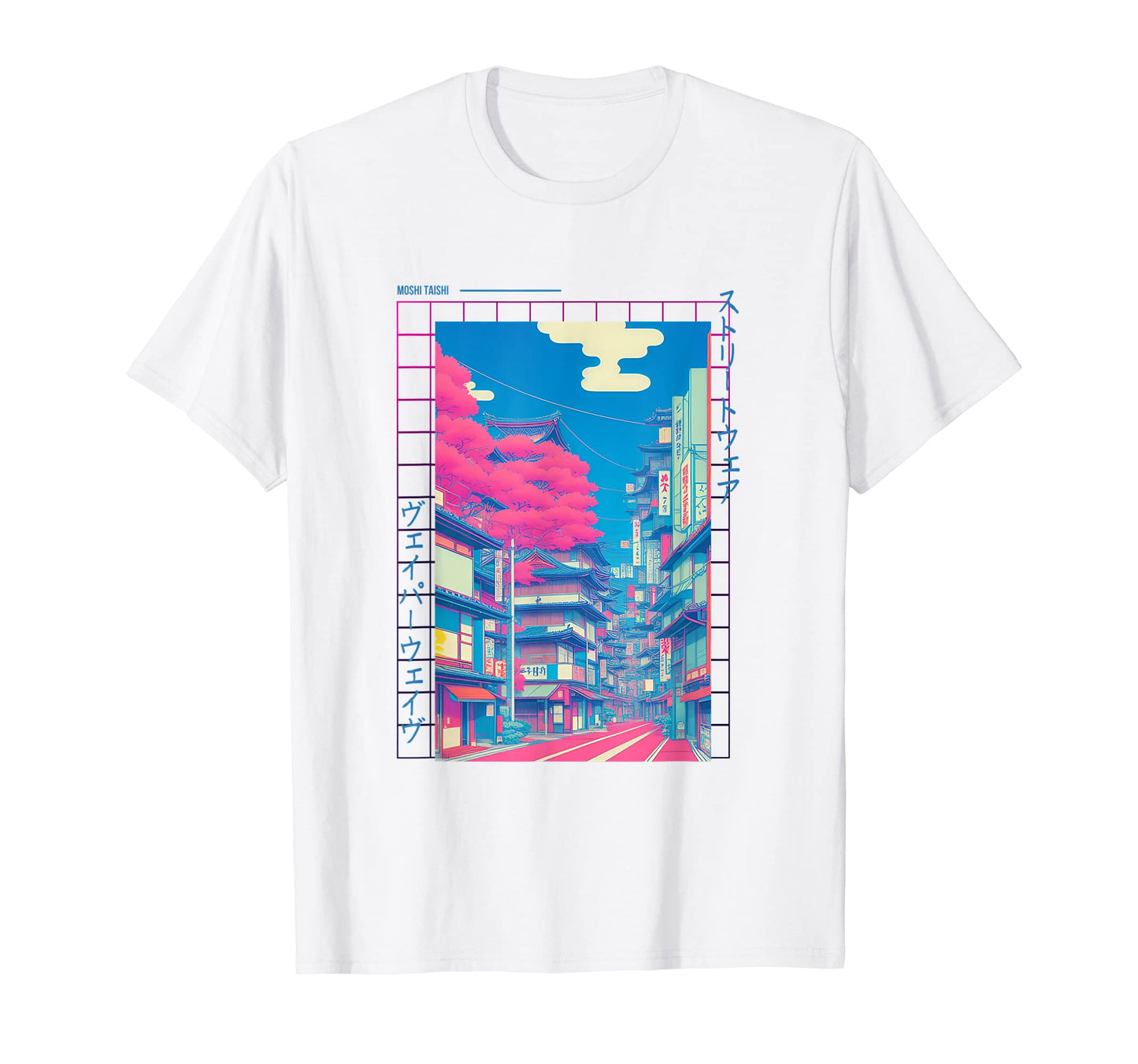 Japanese Streetwear Vaporwave 80S Otaku T-Shirt - Graphic Print Men Women - T-Shirt, Sweatshirt, Hoodie