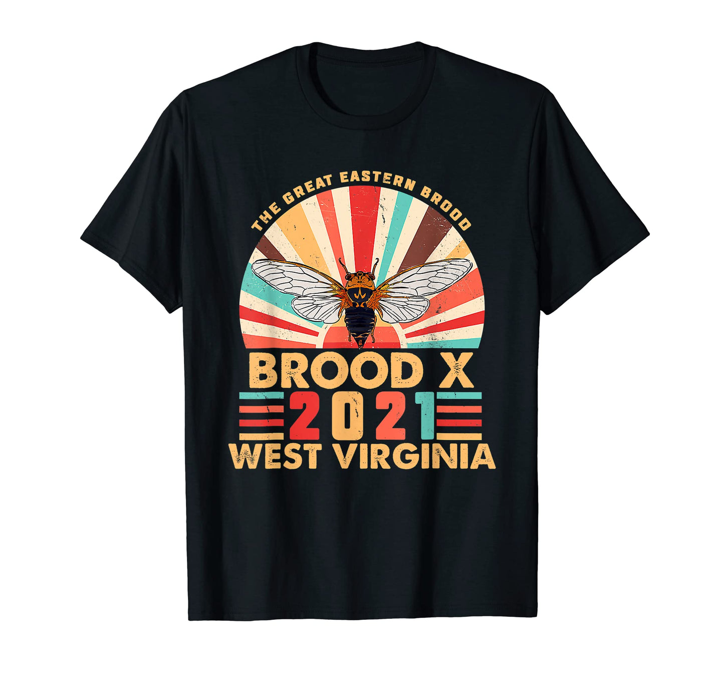 Great Eastern Brood X 2021 Cicada Insect T-Shirt - Unique Graphic Unisex - T-Shirt, Sweatshirt, Hoodie