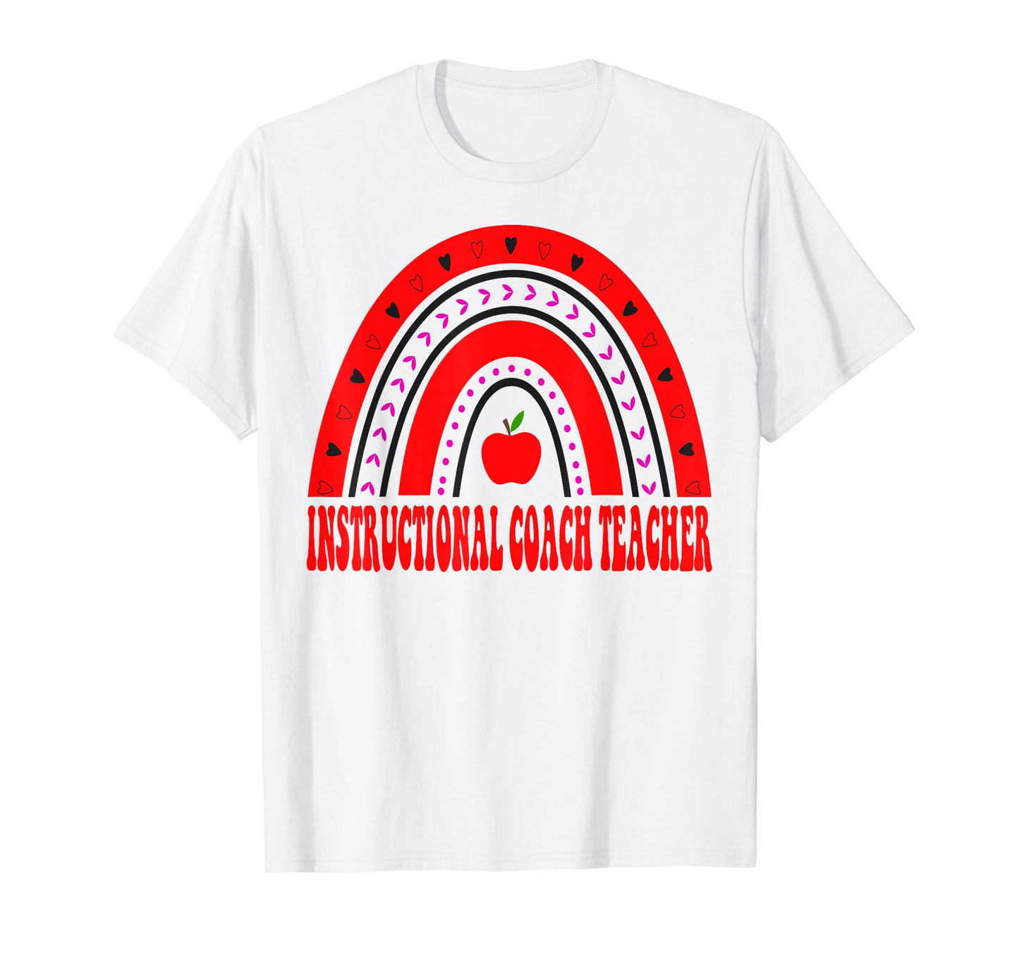 Instructional Coach Teacher Valentines T-Shirt - Custom Art Print Unisex - T-Shirt, Sweatshirt, Hoodie