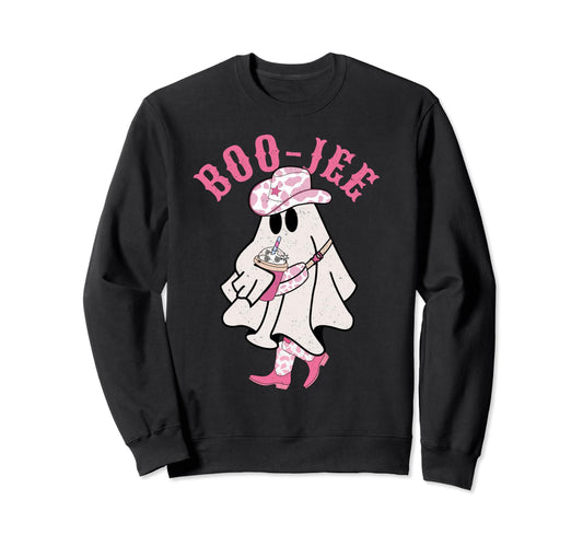 Boojee Ghost Boo Jee Cowgirl Sweatshirt - Streetwear Style for Adults - T-Shirt, Sweatshirt, Hoodie