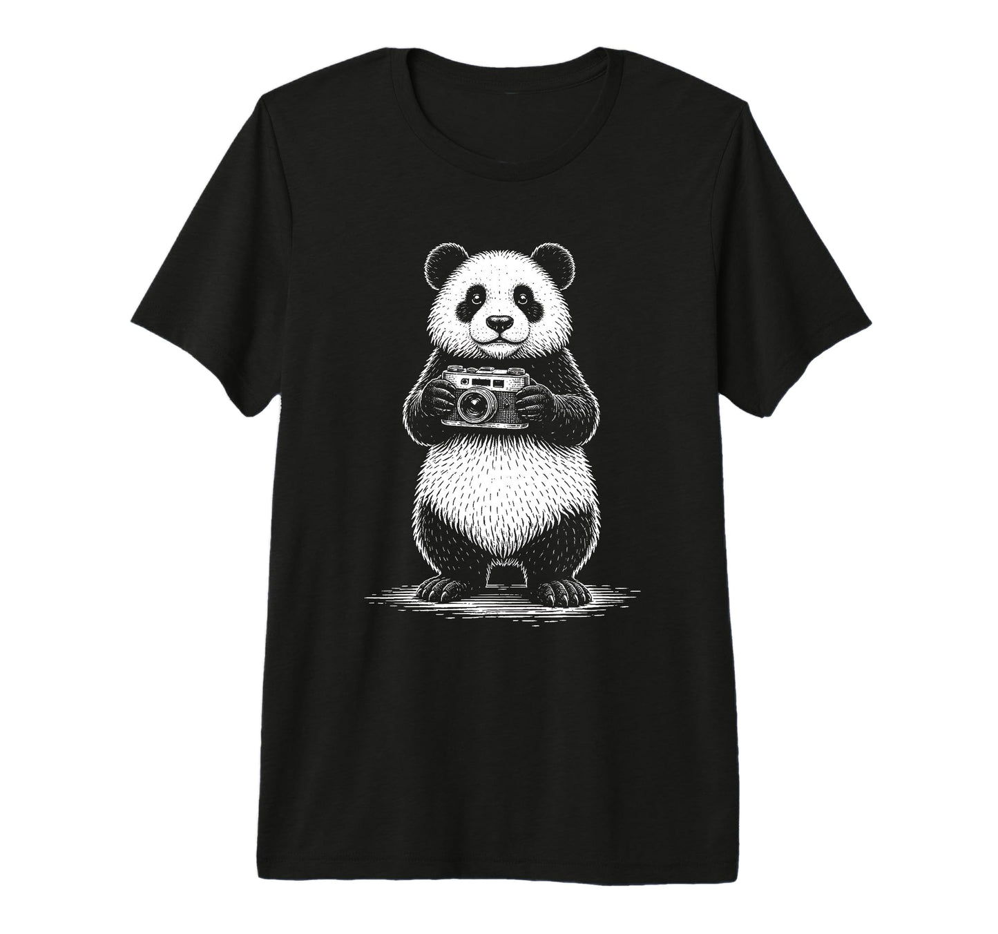 Panda Photographer Camera Photography T-Shirt - Fun Novelty Design Unisex - T-Shirt, Sweatshirt, Hoodie