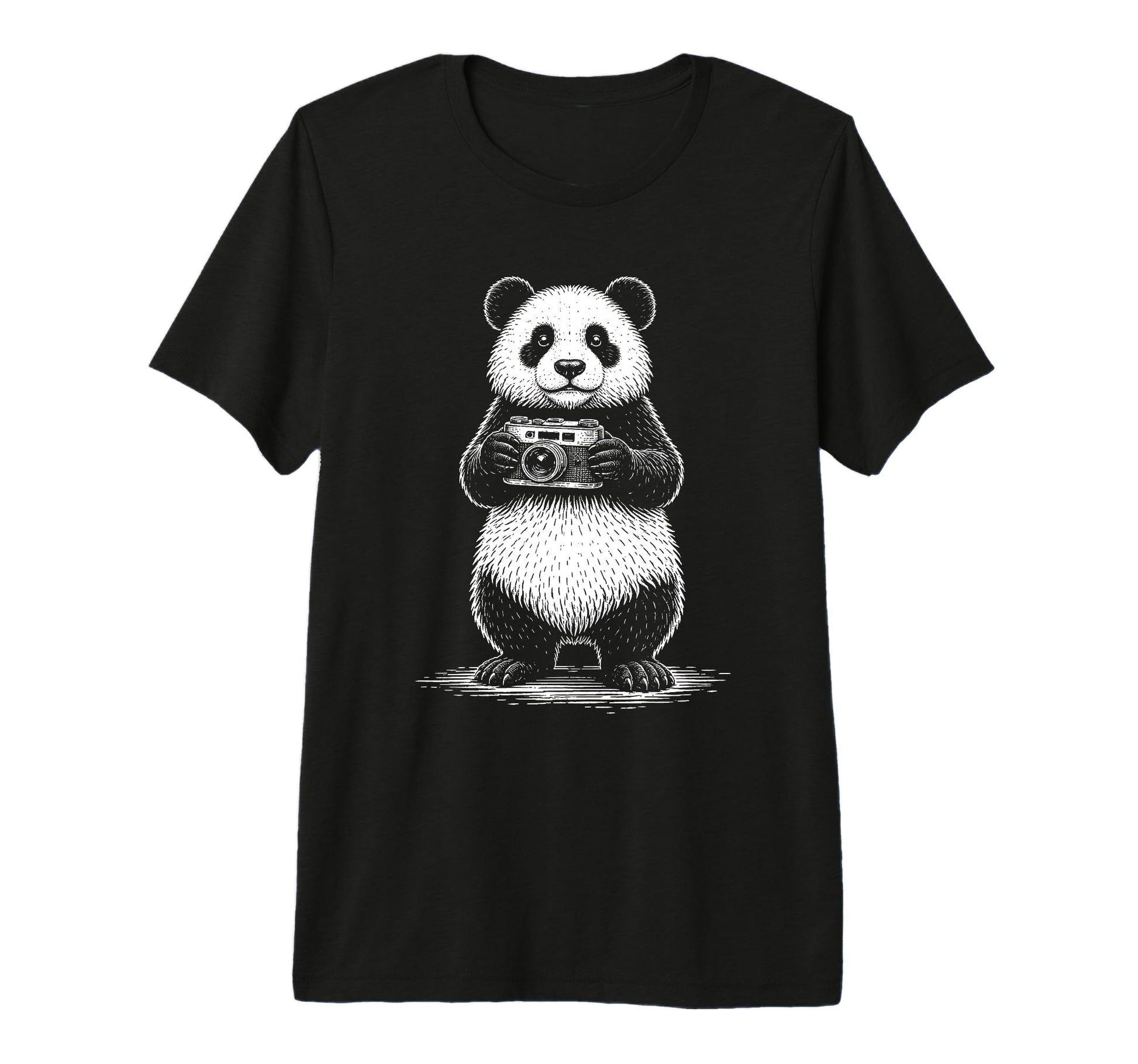 Panda Photographer Camera Photography T-Shirt - Fun Novelty Design Unisex - T-Shirt, Sweatshirt, Hoodie