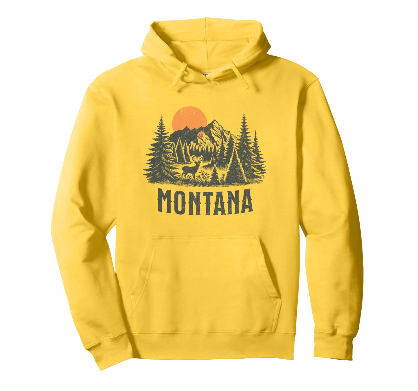 Montana Vacation Glacier National Park Hoodie - Trendy Graphic Unisex - T-Shirt, Sweatshirt, Hoodie