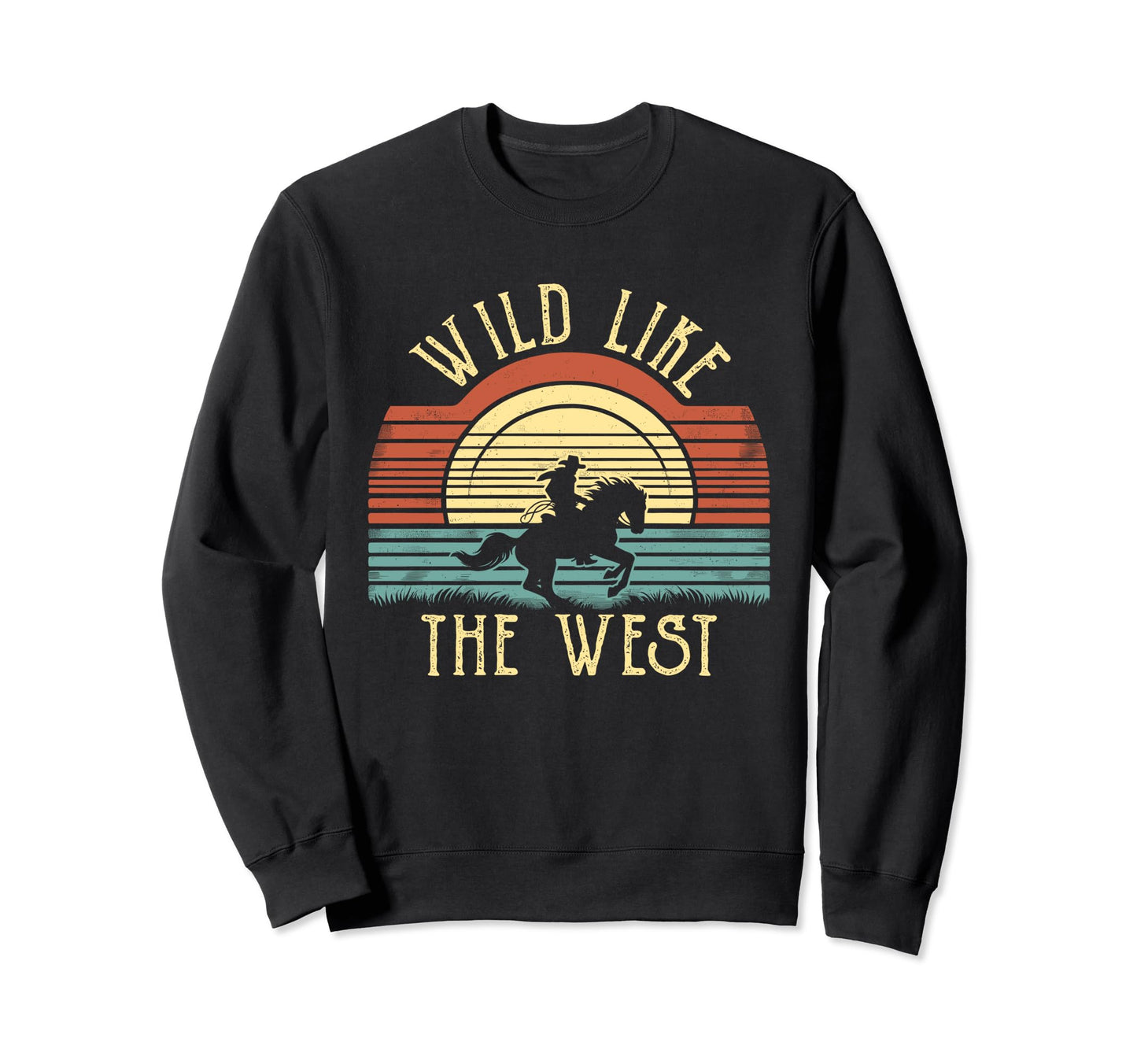 Wild Like West Country Fan Western Sweatshirt - Minimalist Print for Adults - T-Shirt, Sweatshirt, Hoodie