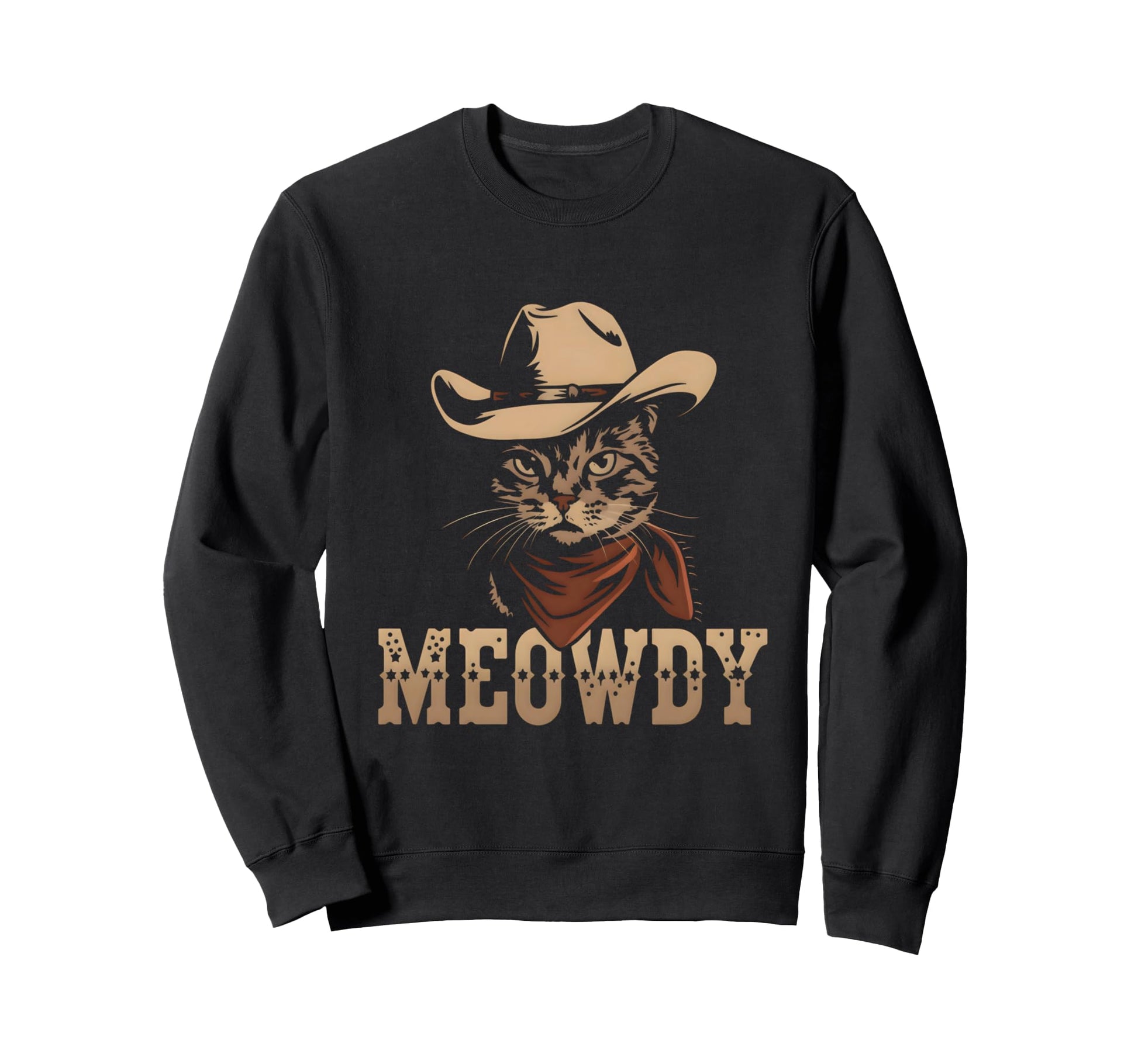 Meowdy Cat Funny Country Music Cat Sweatshirt - Trendy Graphic Men Women - T-Shirt, Sweatshirt, Hoodie