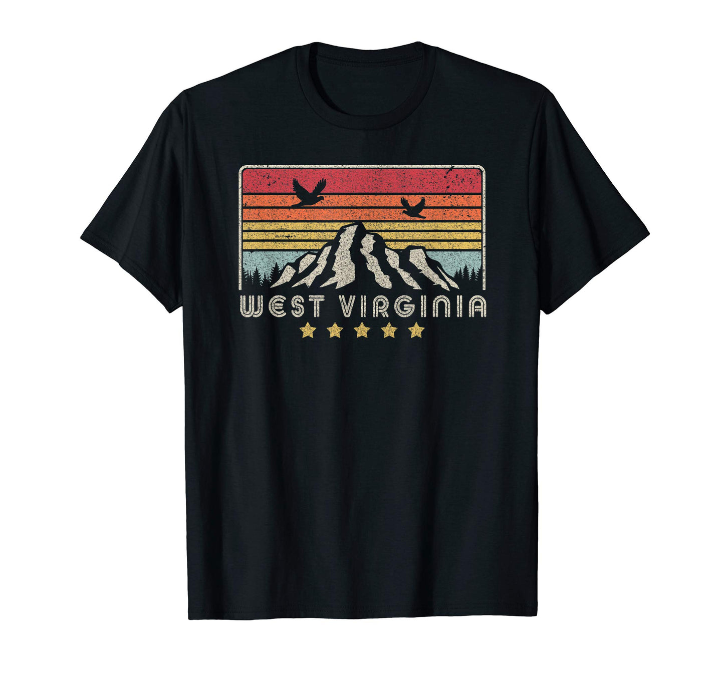 West Virginia Wv Usa T-Shirt - Graphic Print Men Women - T-Shirt, Sweatshirt, Hoodie
