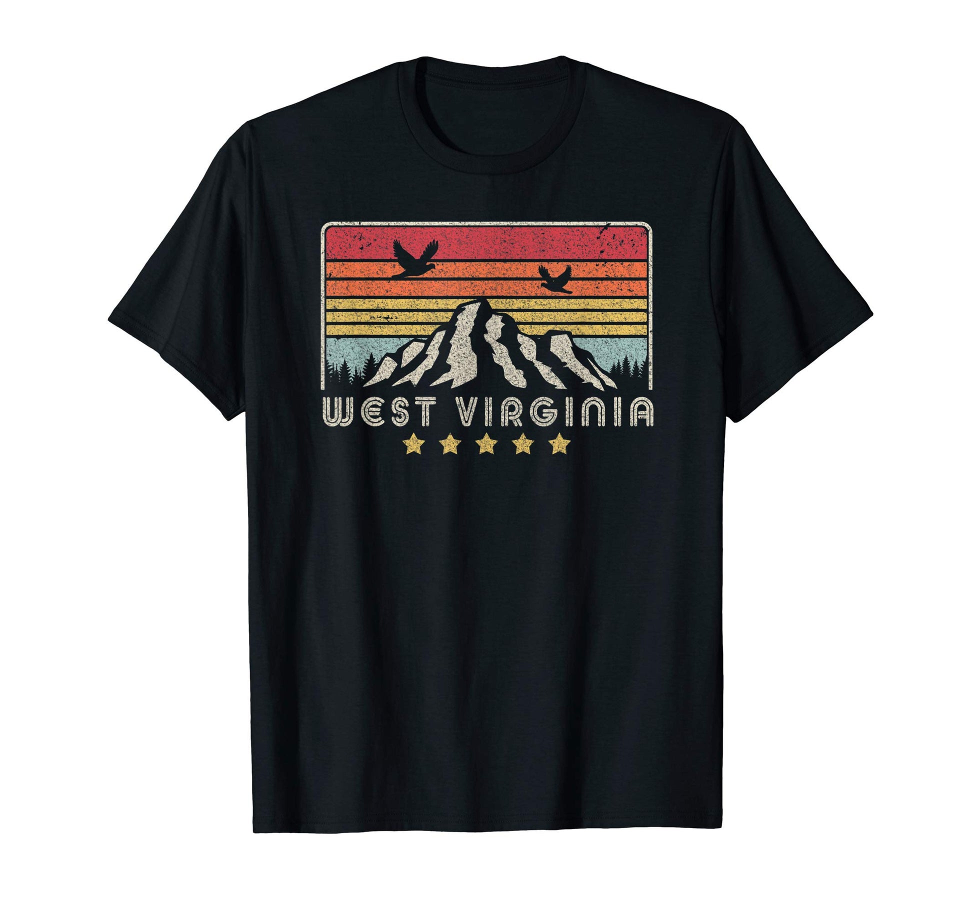 West Virginia Wv Usa T-Shirt - Graphic Print Men Women - T-Shirt, Sweatshirt, Hoodie