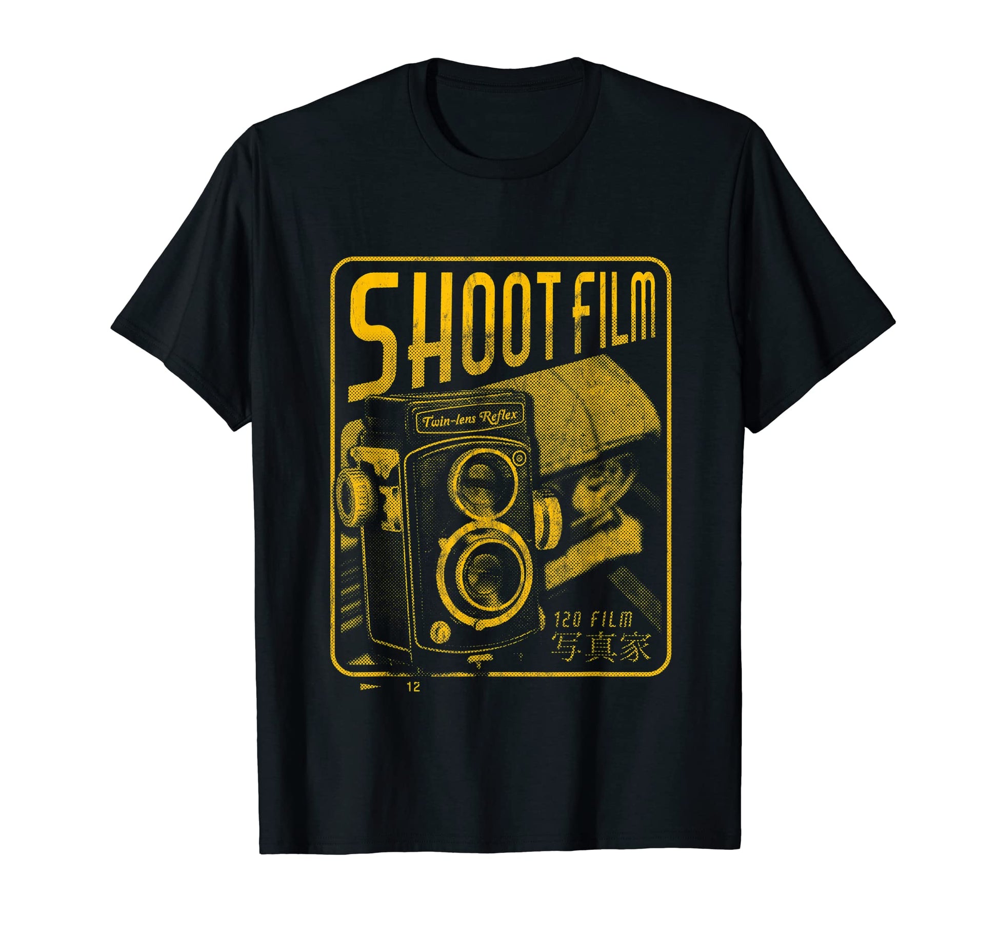 Shoot Film Medium Format Camera Analog T-Shirt - Graphic Print Unisex - T-Shirt, Sweatshirt, Hoodie