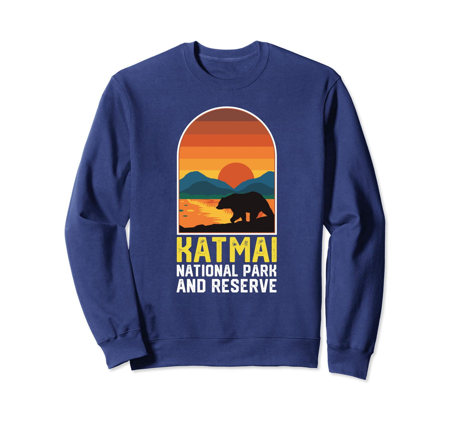 Katmai National Park Sunset Sweatshirt - Streetwear Style for Adults - T-Shirt, Sweatshirt, Hoodie