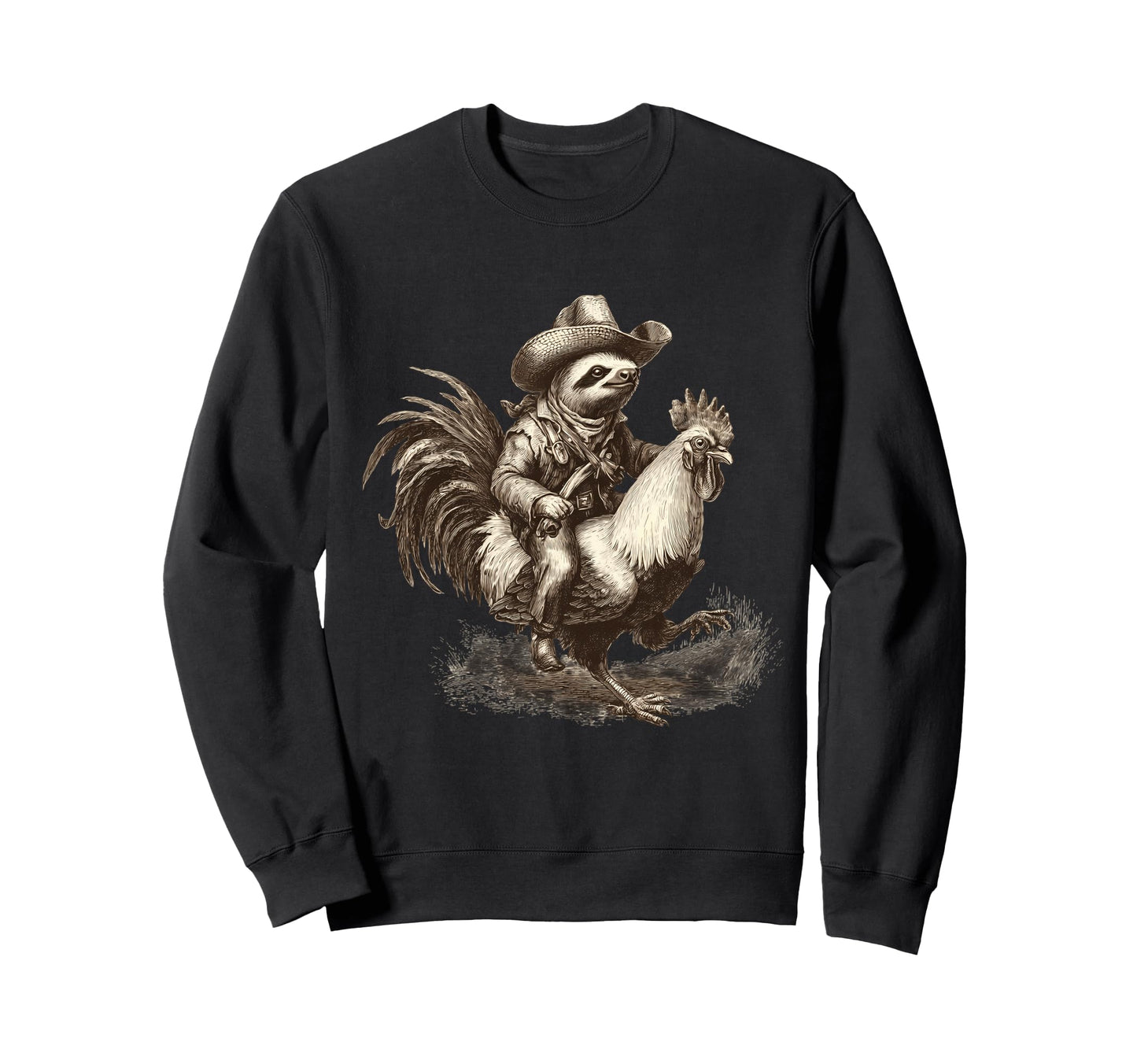 Country Cowboy Sloth Rodeo Cowgirl Sweatshirt - Trendy Graphic Men Women - T-Shirt, Sweatshirt, Hoodie