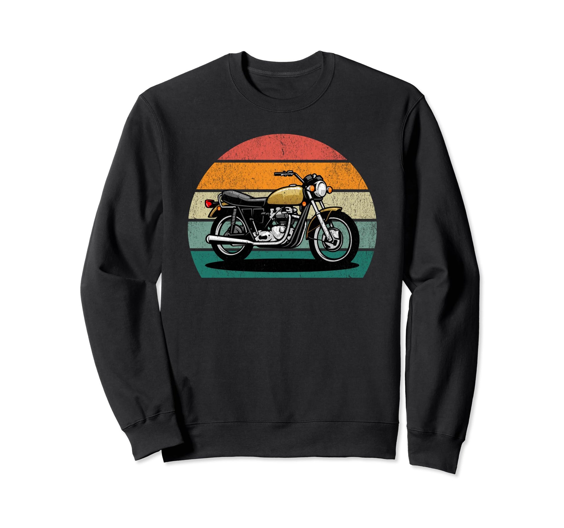 Motorcycle Sunset Sweatshirt - Graphic Print for Adults - T-Shirt, Sweatshirt, Hoodie
