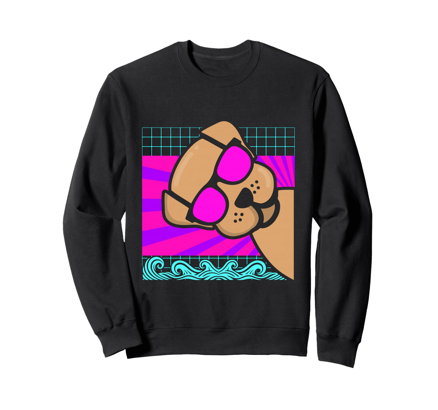 Aesthetic Vaporwave Outfits Dog Sweatshirt - Unique Graphic Unisex - T-Shirt, Sweatshirt, Hoodie