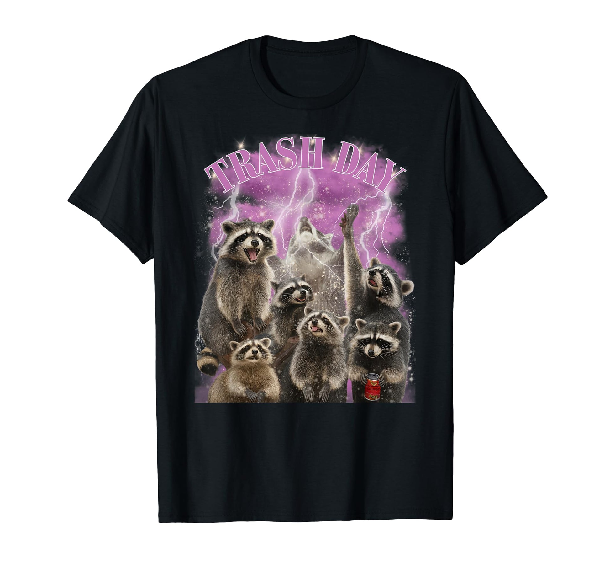 Racoon Meme 90S Rock Inspired Grunge T-Shirt - Trendy Graphic Men Women - T-Shirt, Sweatshirt, Hoodie