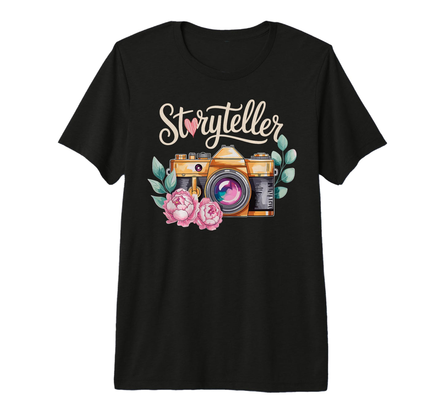 Photo Camera Flowers Storyteller T-Shirt - Streetwear Style for Adults - T-Shirt, Sweatshirt, Hoodie