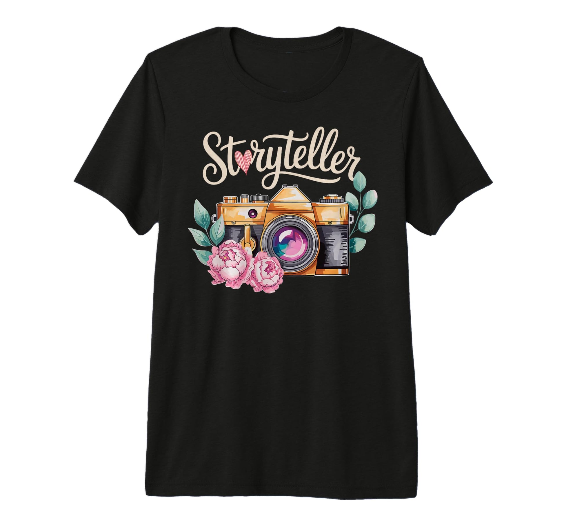 Photo Camera Flowers Storyteller T-Shirt - Streetwear Style for Adults - T-Shirt, Sweatshirt, Hoodie