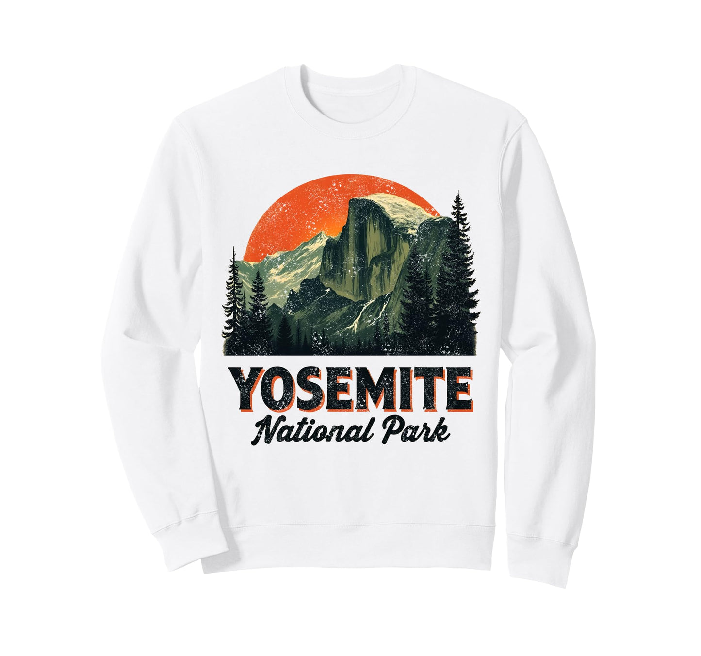 Yosemite National Park Mountain Sweatshirt - Unique Graphic Men Women - T-Shirt, Sweatshirt, Hoodie