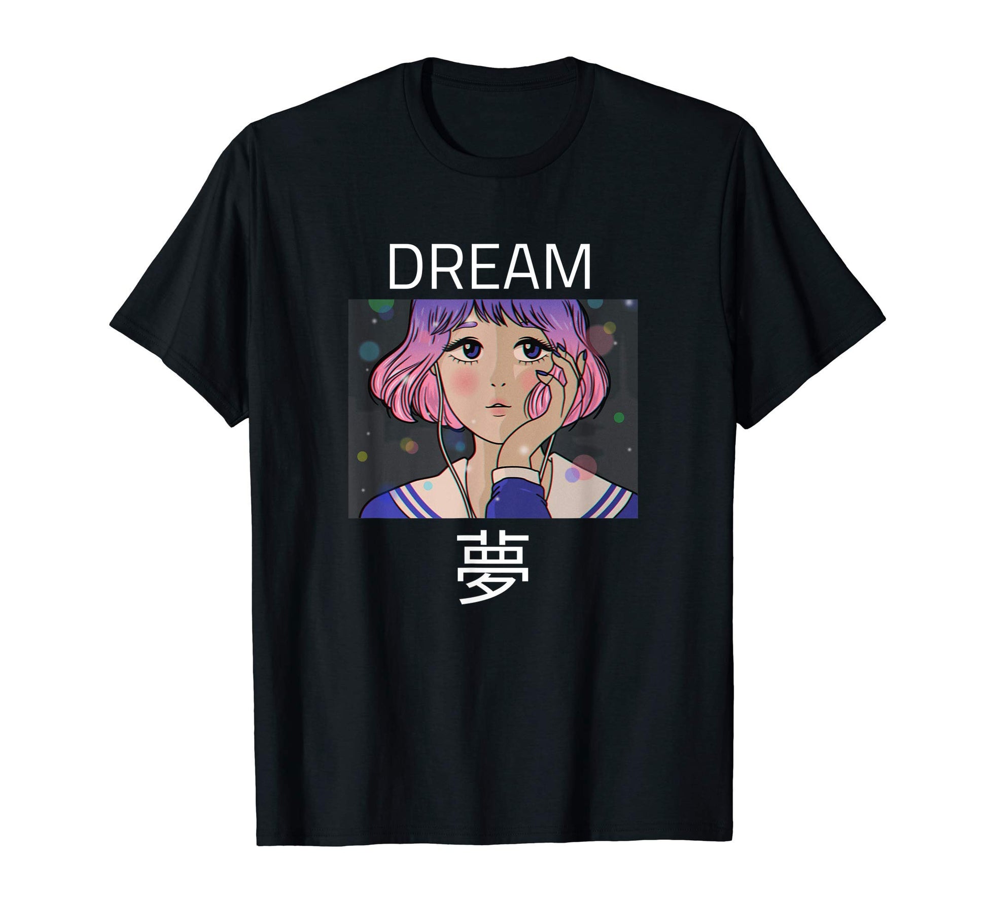 Dream Japanese Text Aesthetic Vaporwave T-Shirt - Graphic Print Men Women - T-Shirt, Sweatshirt, Hoodie