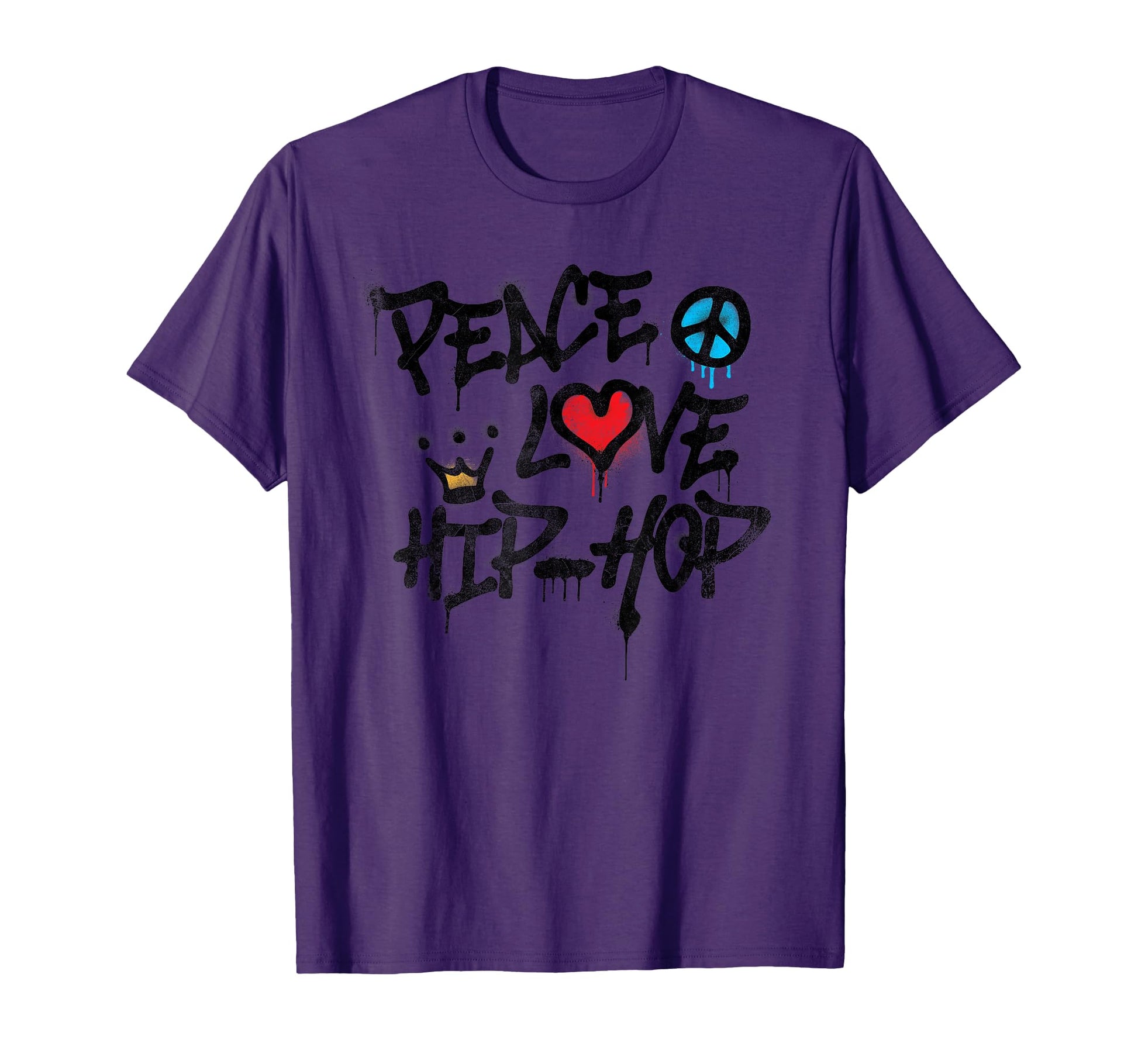 Peace Love Hip Hop Dancing T-Shirt - Graphic Print Unisex - T-Shirt, Sweatshirt, Hoodie