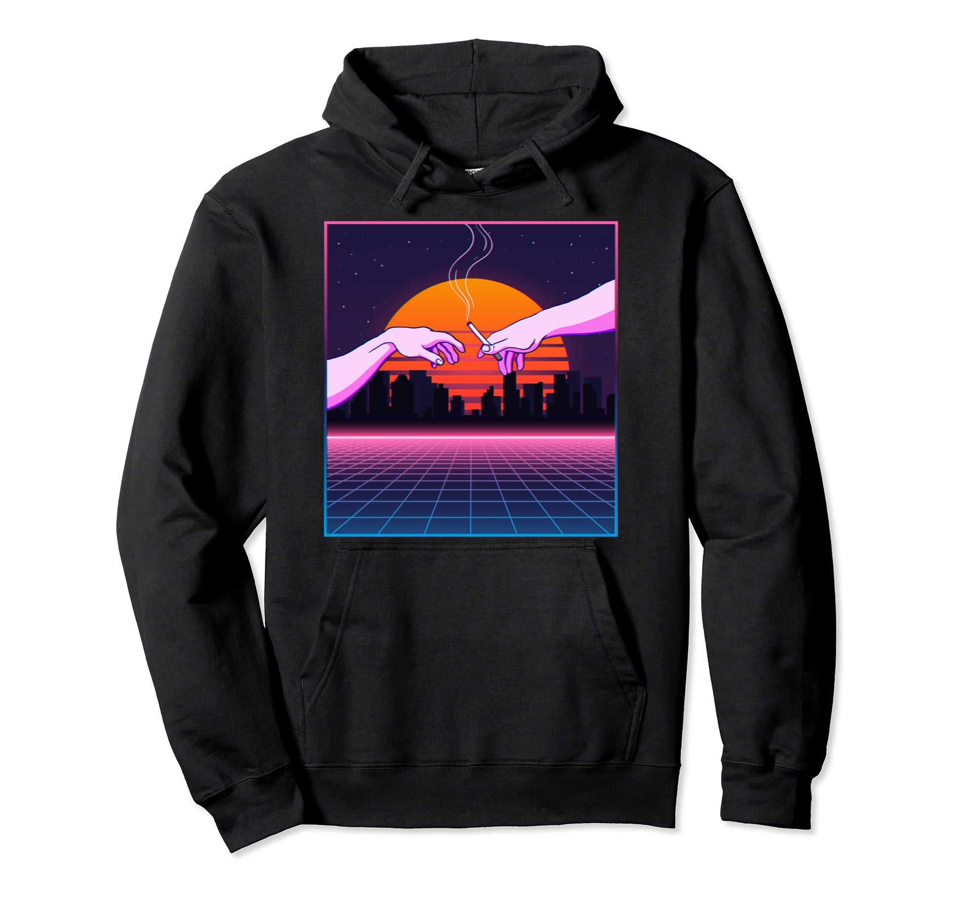 Vaporwave Aesthetic Creation Adam Hoodie - Aesthetic Graphic for Adults - T-Shirt, Sweatshirt, Hoodie