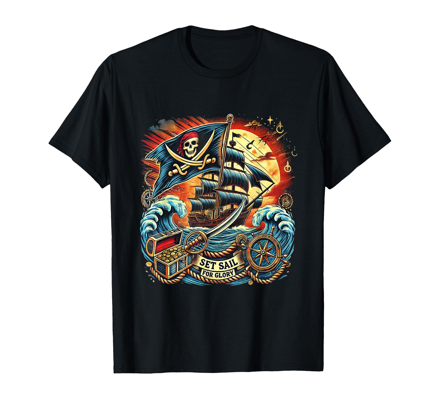 Pirate Live Free Japan Vaporwave T-Shirt - Streetwear Style Men Women - T-Shirt, Sweatshirt, Hoodie