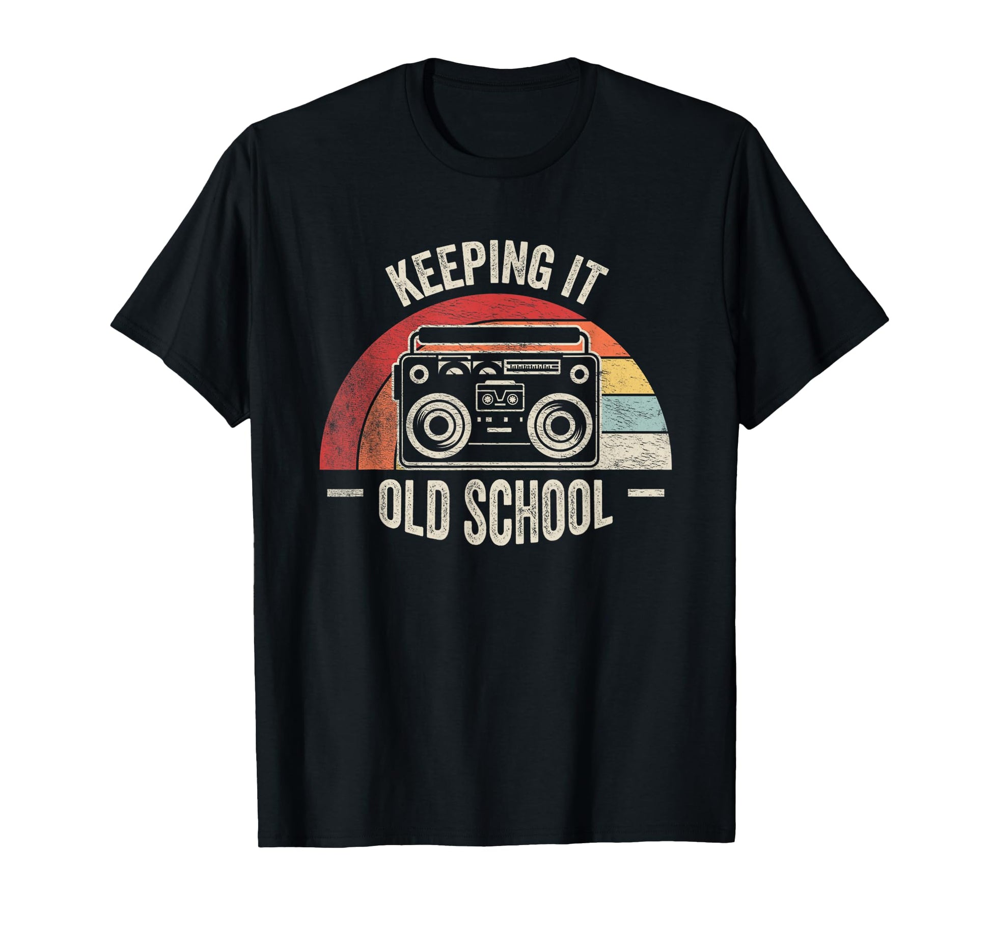 Keeping It Old School Boombox 80S 90S T-Shirt - Aesthetic Graphic Unisex - T-Shirt, Sweatshirt, Hoodie
