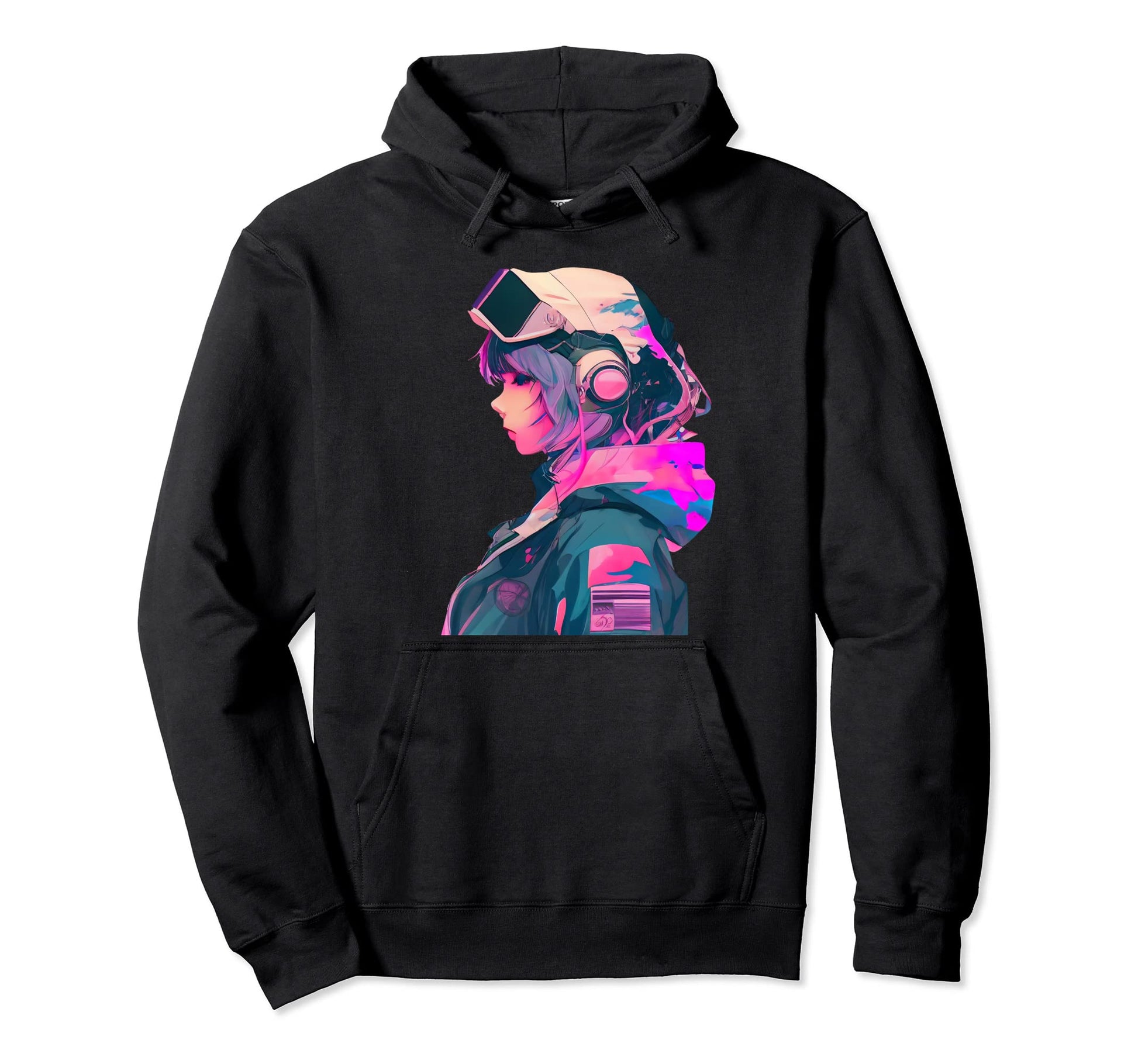 Egirl Vaporwave Aesthetic Anime Hoodie - Fun Novelty Design for Adults - T-Shirt, Sweatshirt, Hoodie