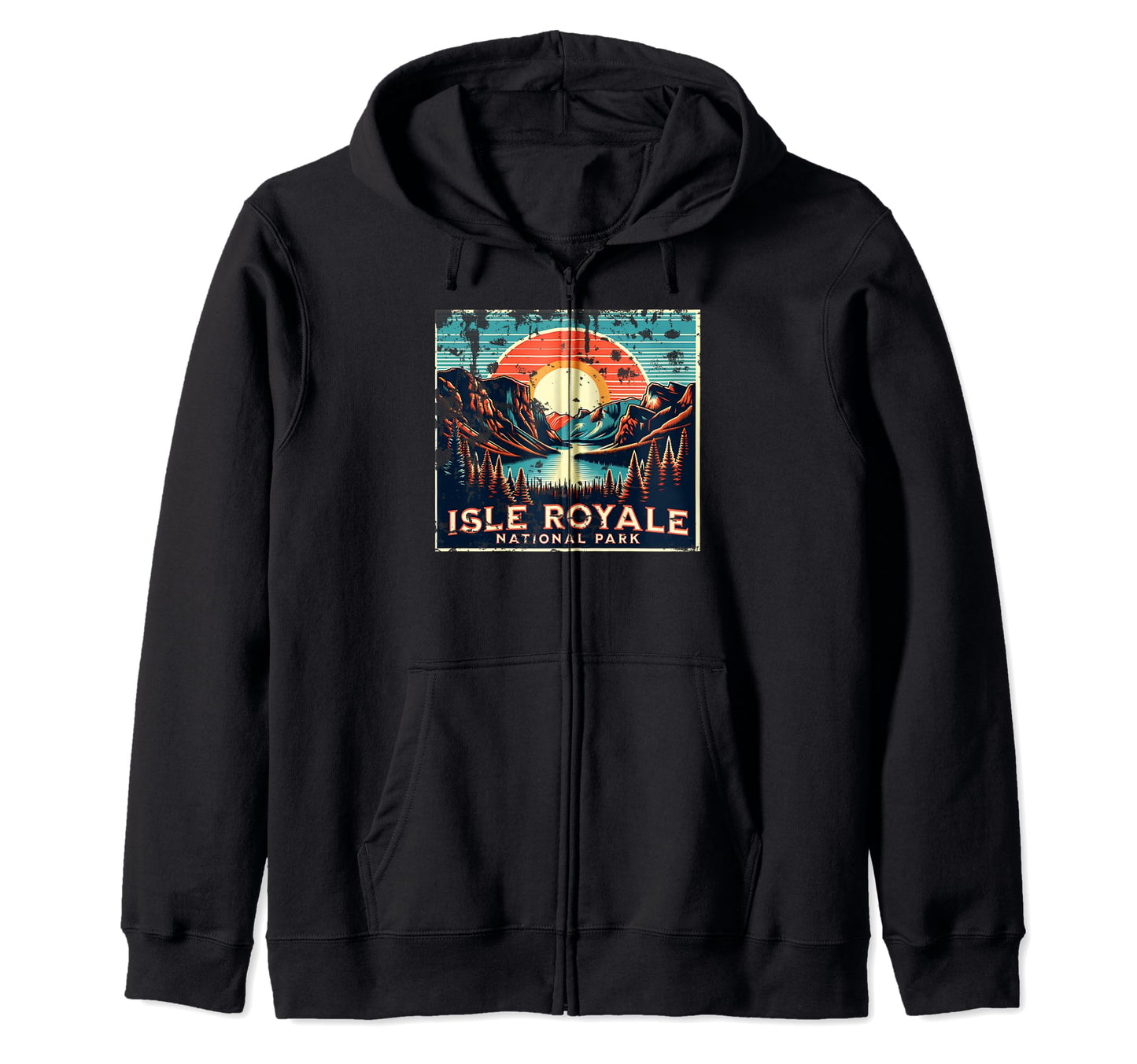 Isle Royale National Park Michigan Usa Hoodie - Trendy Graphic for Adults - T-Shirt, Sweatshirt, Hoodie