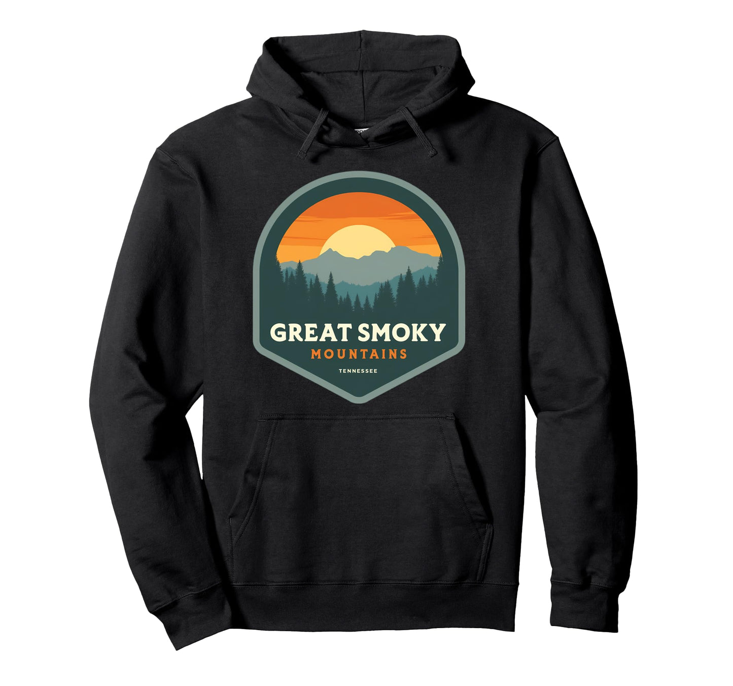 Great Smoky Mountains National Park Hoodie - Fun Novelty Design for Adults - T-Shirt, Sweatshirt, Hoodie