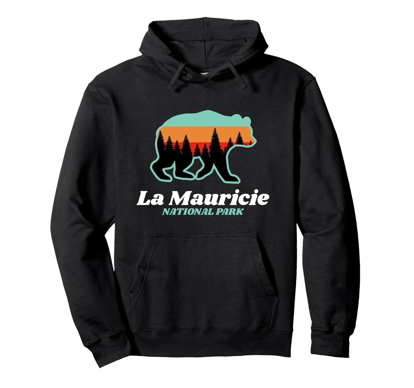 La Maurice National Park Canada Bear Hoodie - Aesthetic Graphic Men Women - T-Shirt, Sweatshirt, Hoodie