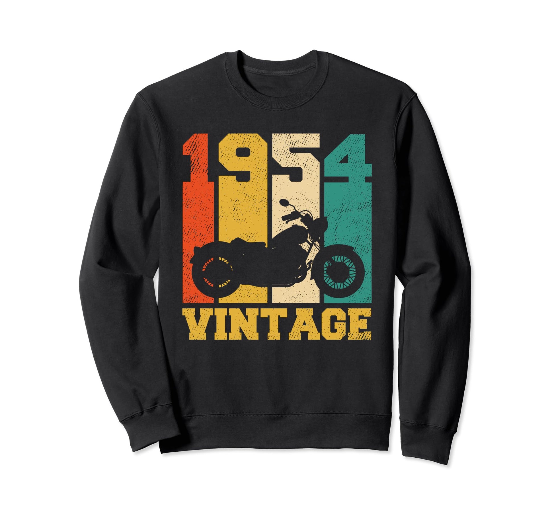 70 Years Old Gifts 1954 Motorcycle Sweatshirt - Novelty Apparel Men Women - T-Shirt, Sweatshirt, Hoodie