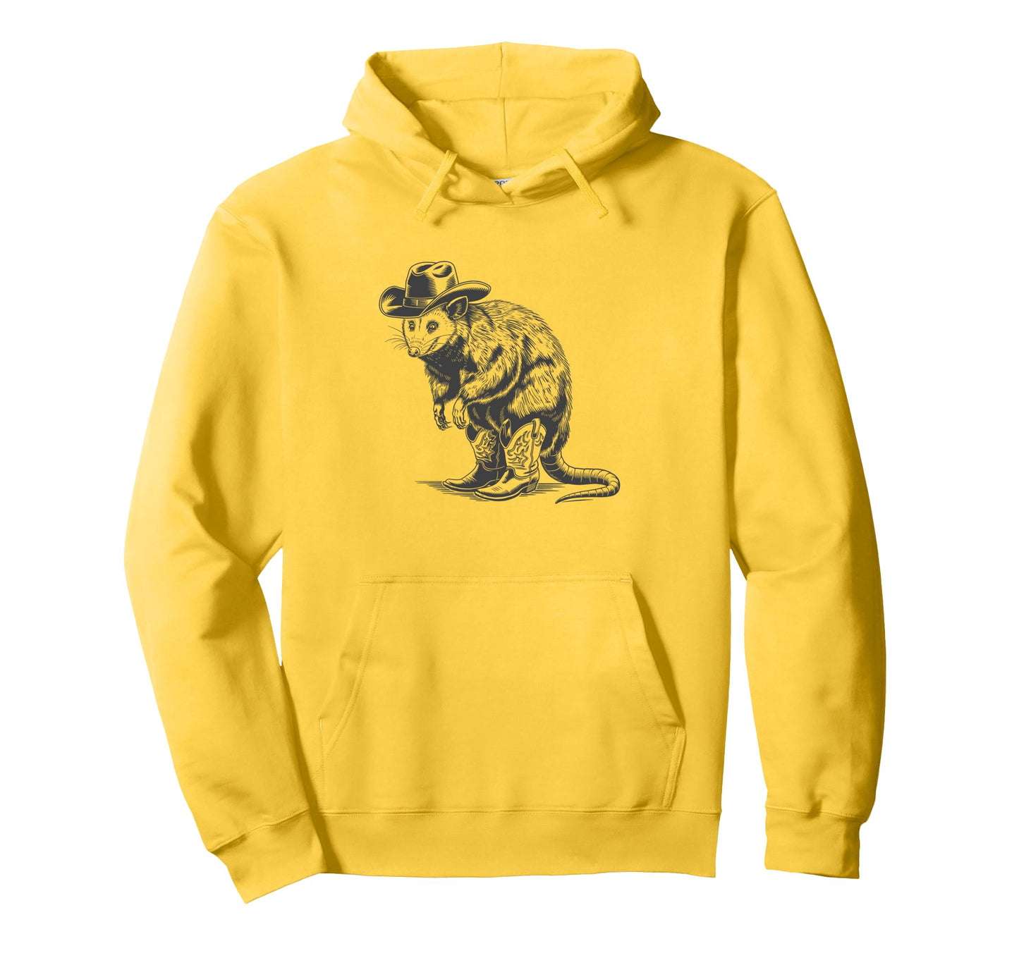 Possum Cowboy Cowgirl Western Country Hoodie - Fun Novelty Design Unisex - T-Shirt, Sweatshirt, Hoodie