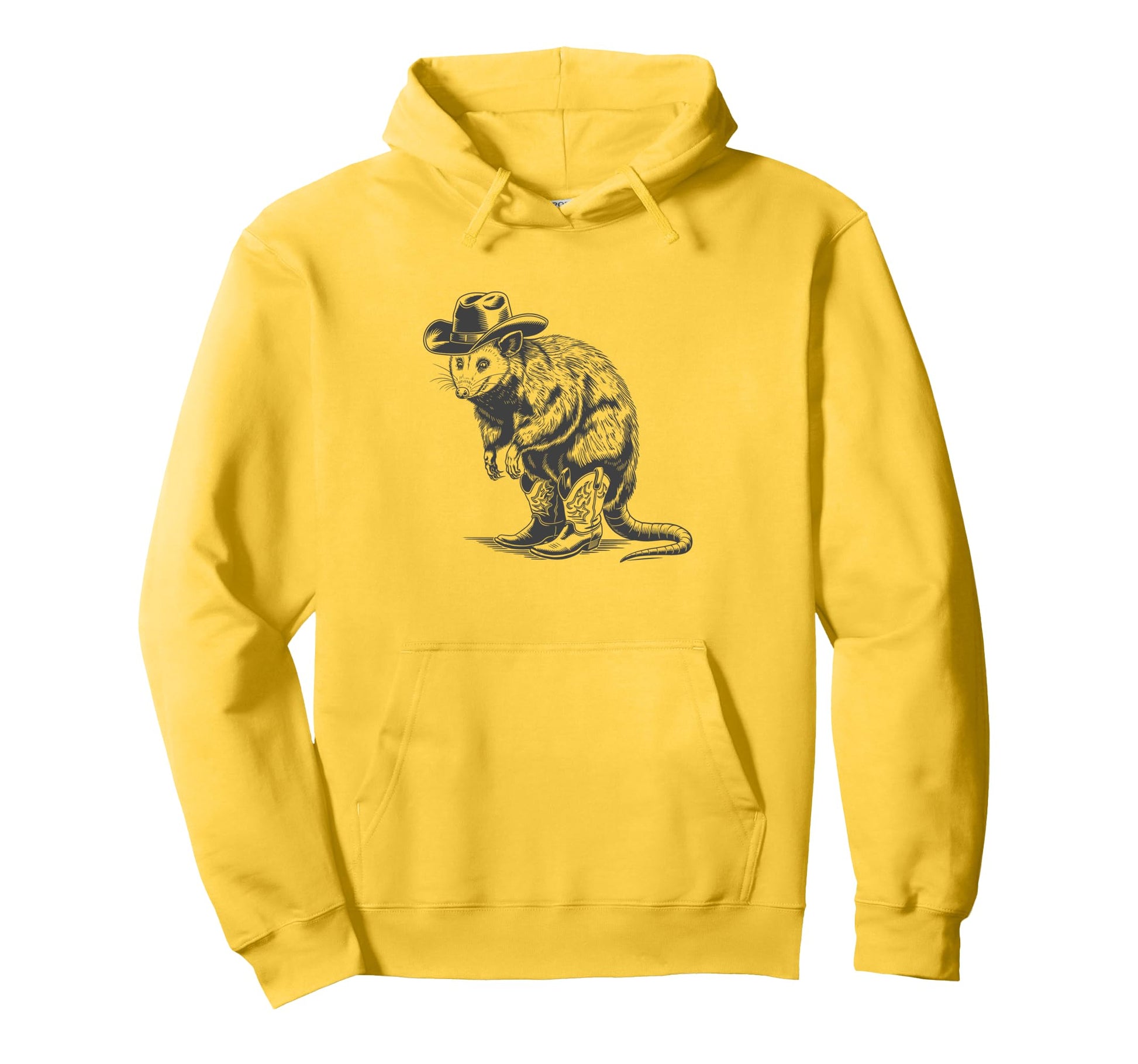 Possum Cowboy Cowgirl Western Country Hoodie - Fun Novelty Design Unisex - T-Shirt, Sweatshirt, Hoodie