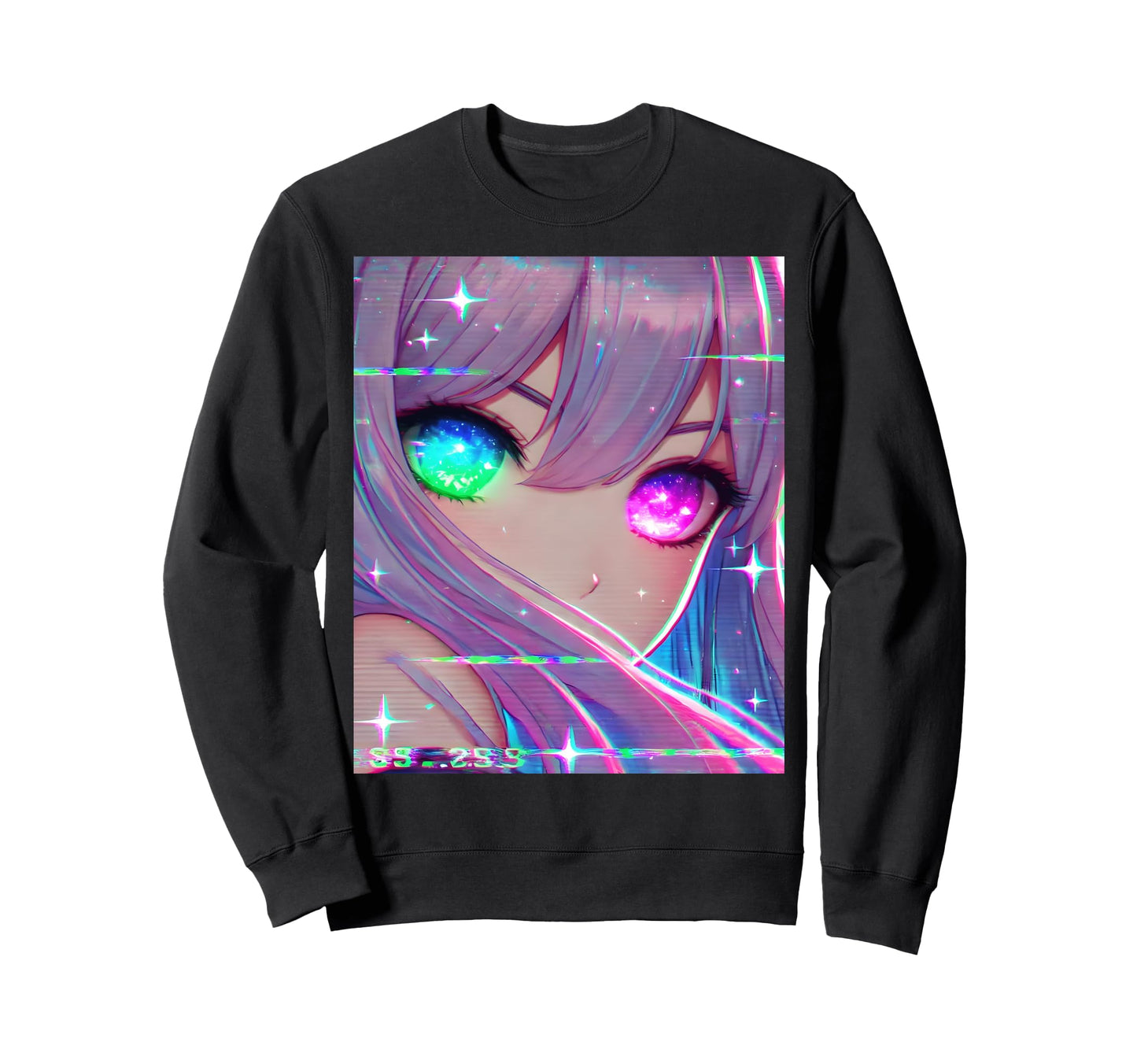 Anime Vaporwave Egirl Aesthetic Sweatshirt - Graphic Print for Adults - T-Shirt, Sweatshirt, Hoodie